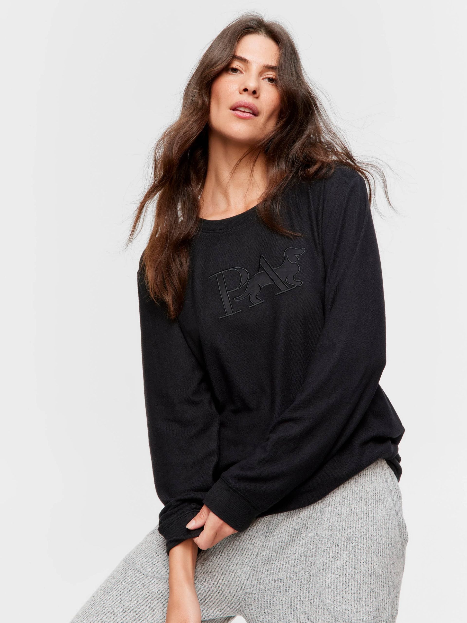 Black Plush Sweater black