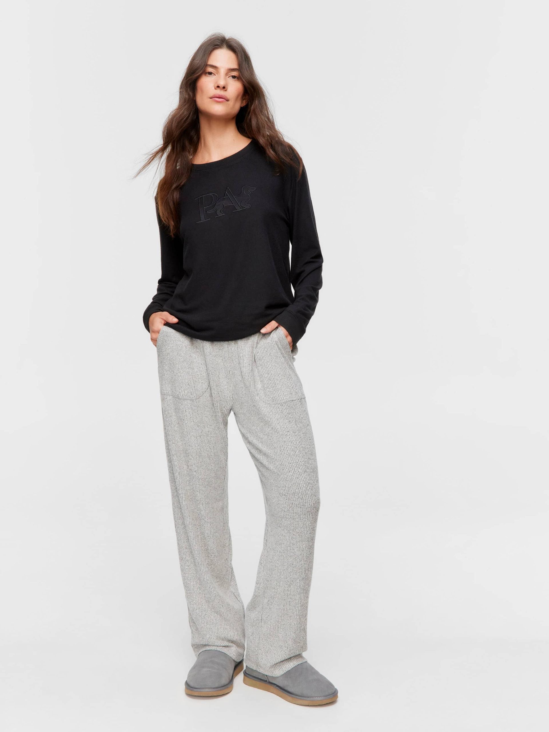 Black Plush Sweater black