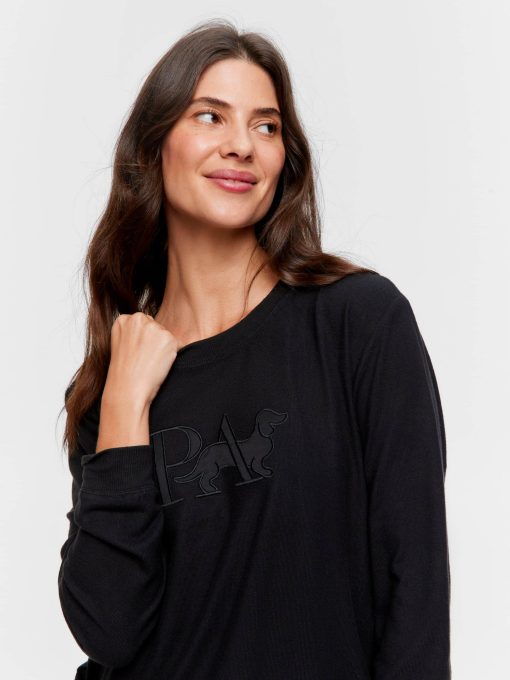 Black Plush Sweater black