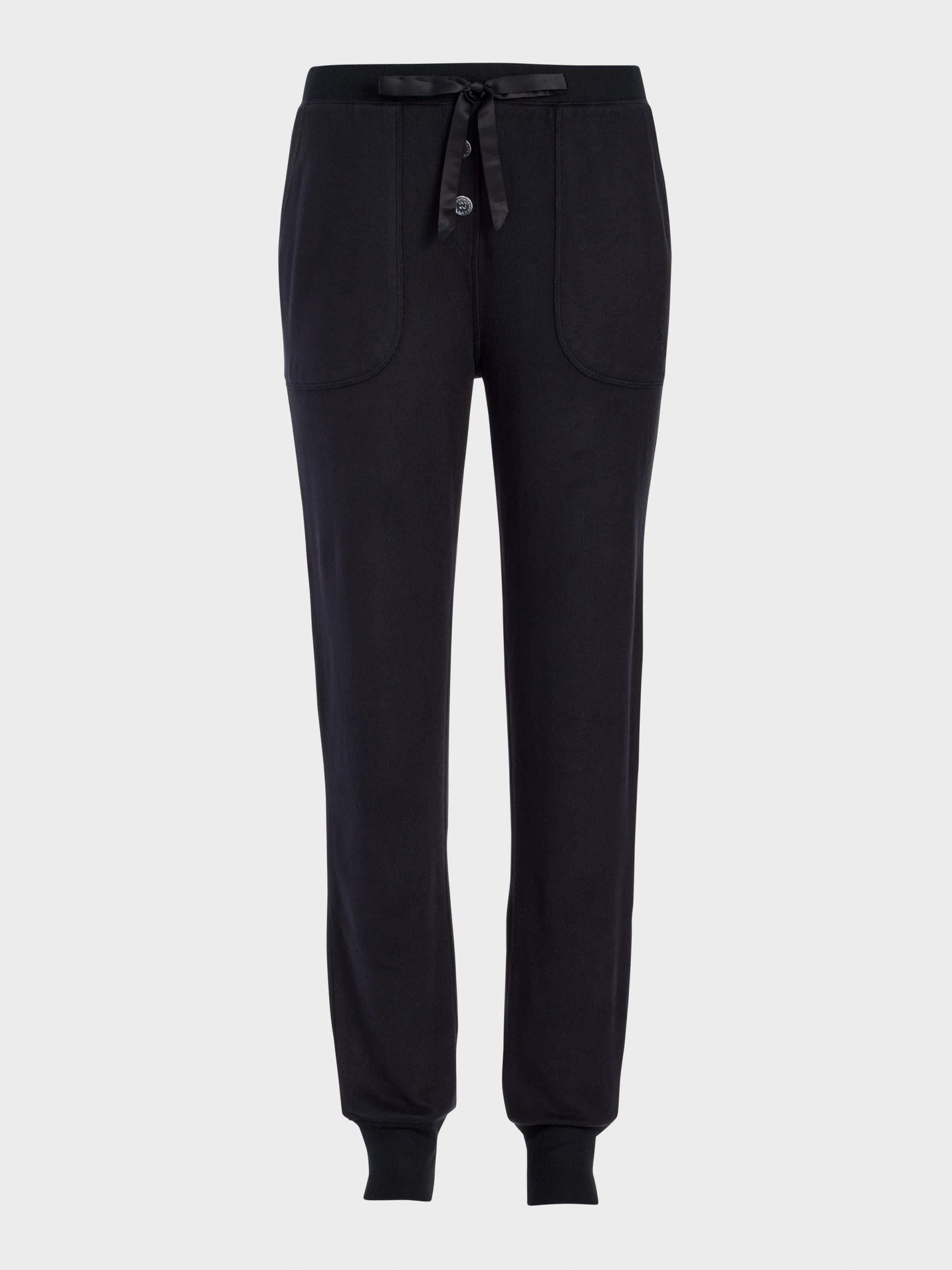 Black Plush Easy Pj Pant black