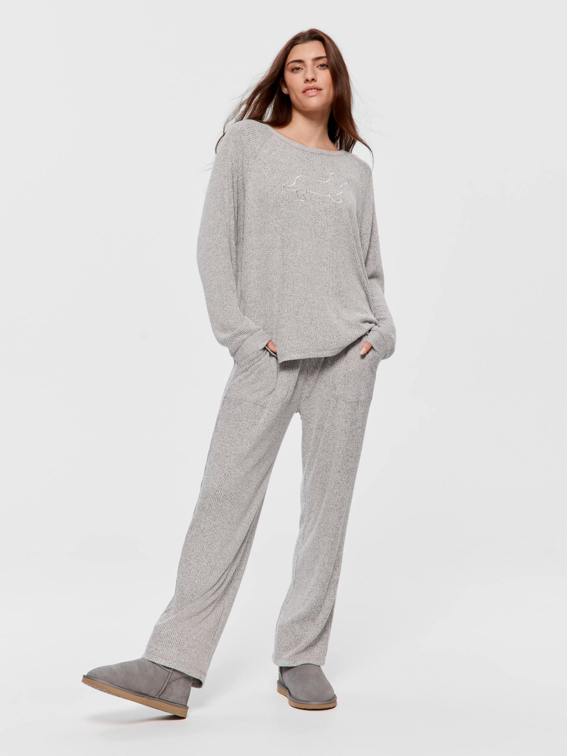Brushed Rib Sweater greymarle
