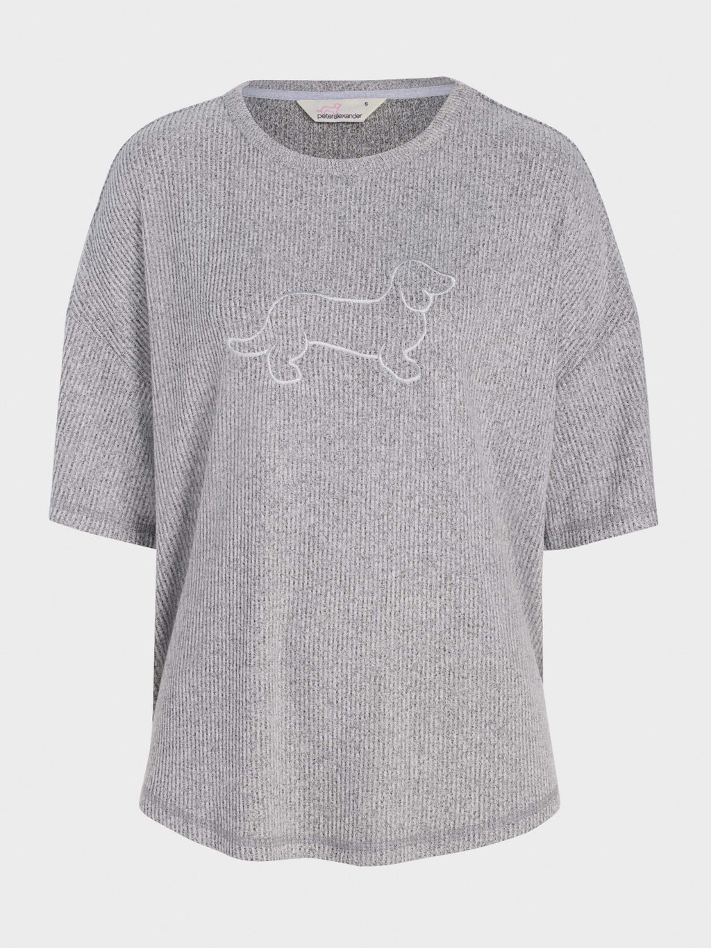 Brushed Rib Tee greymarle