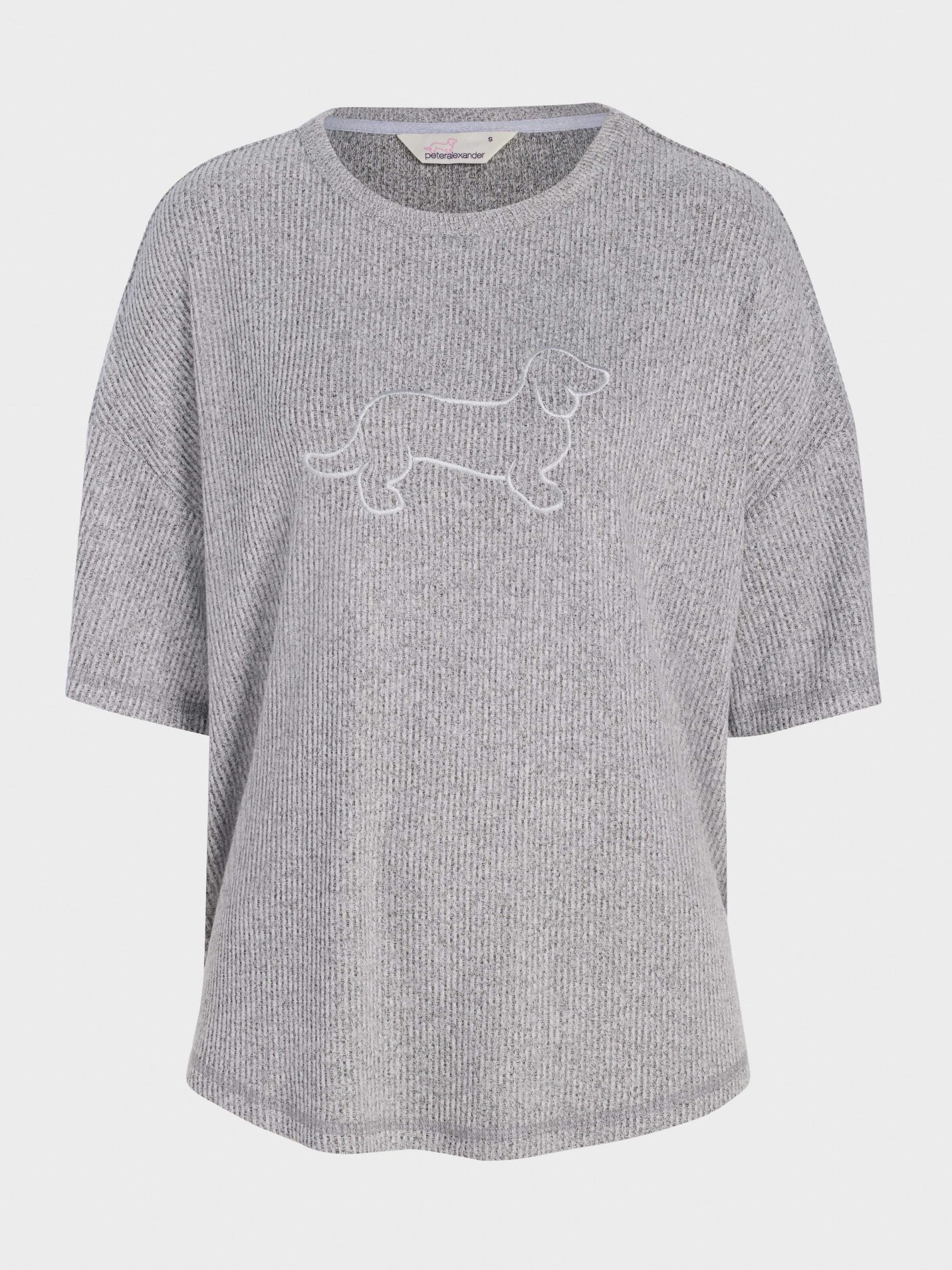 Brushed Rib Tee greymarle