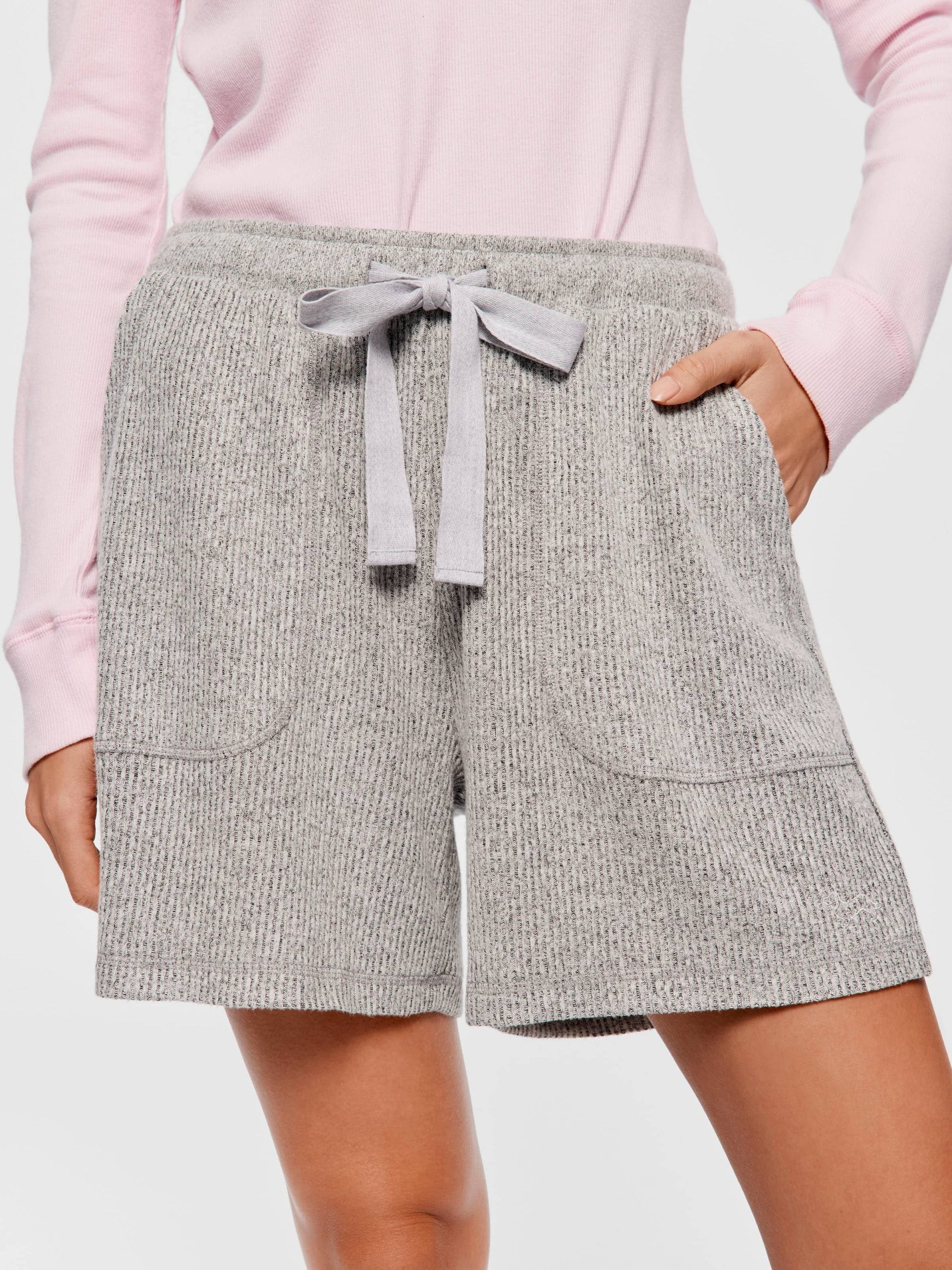 Brushed Rib Long Short greymarle