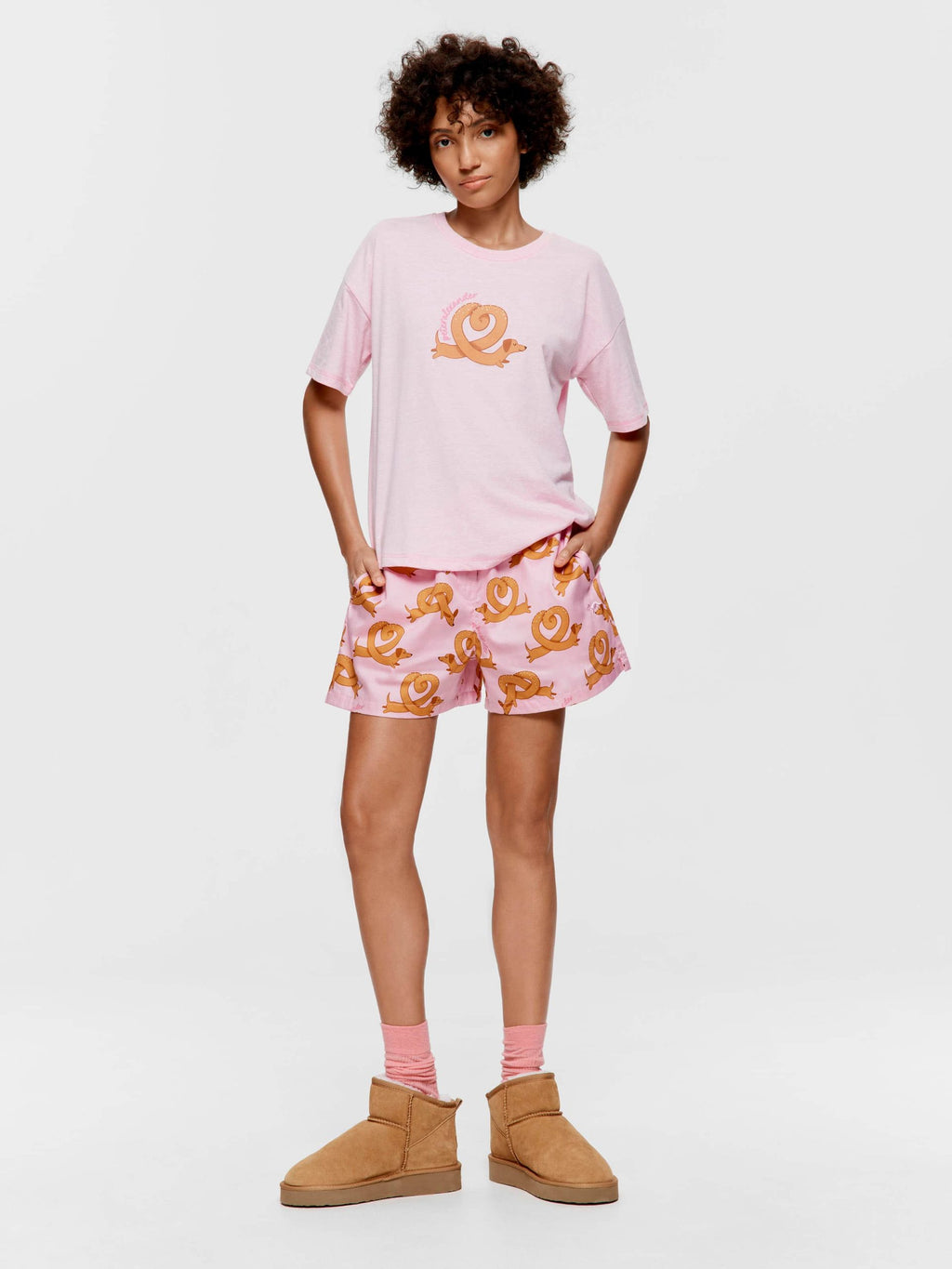 Pretzel Tee Pink