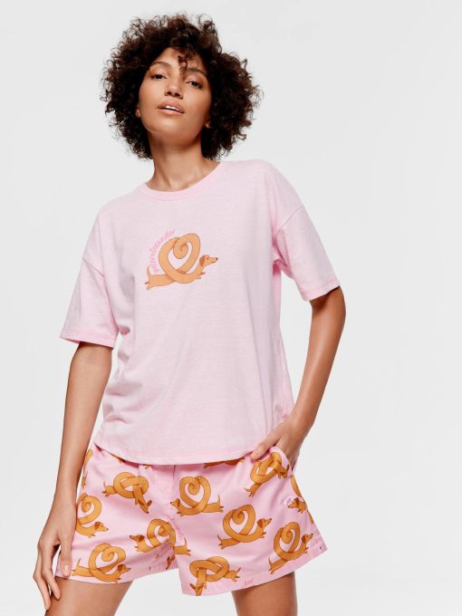 Pretzel Tee Pink
