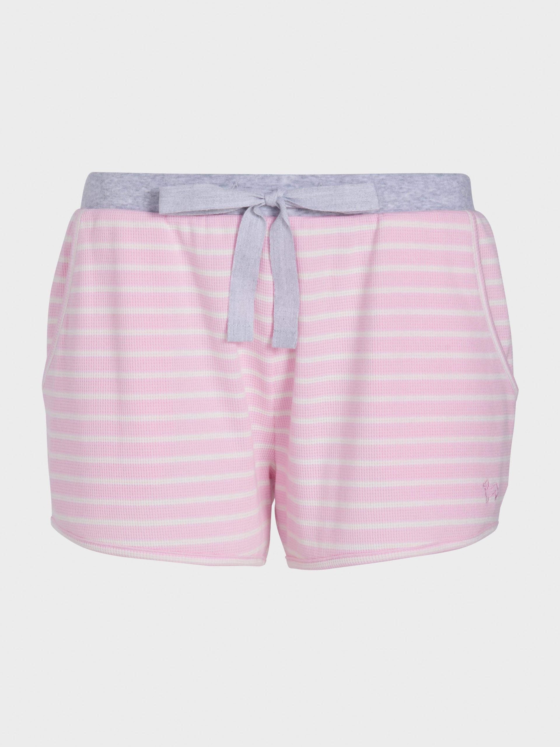 Pink Waffle Stripe Mid Short multi