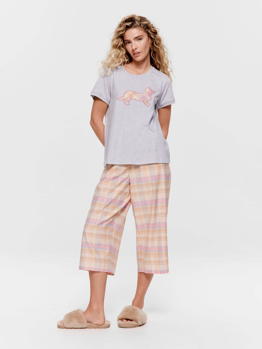 Penny Check Tee greymarle