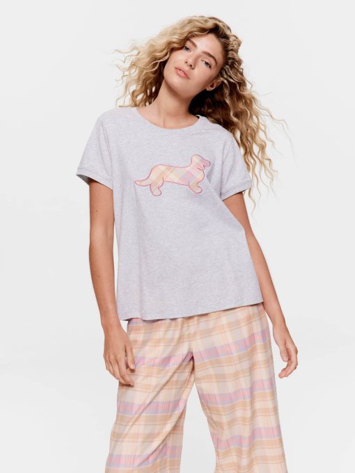 Penny Check Tee greymarle