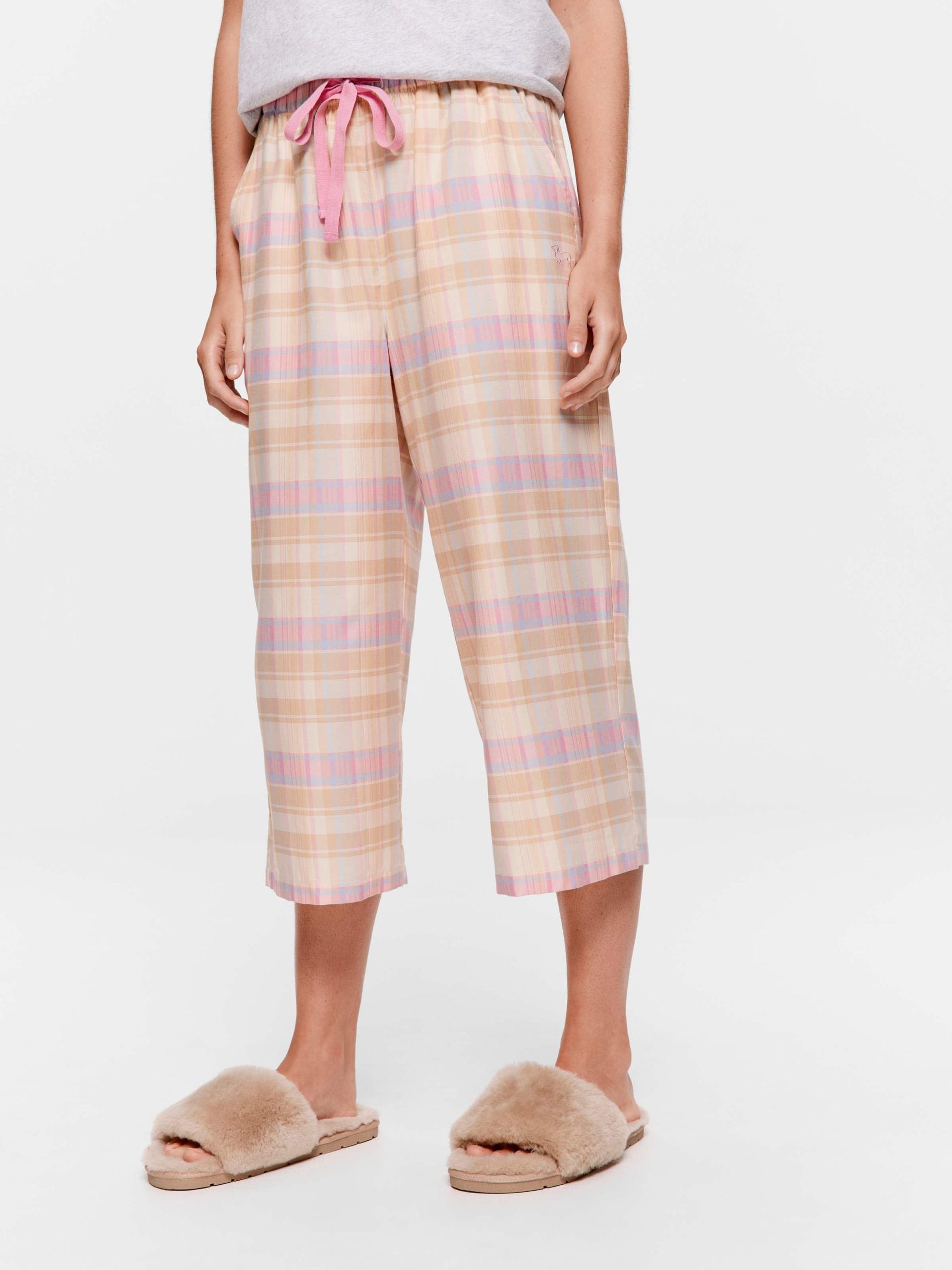 Toffee Check 3/4 Pj Pant multi