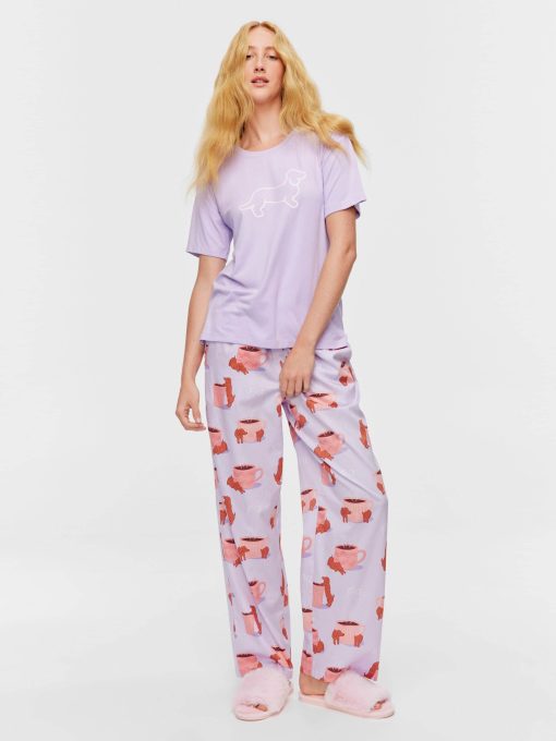 Lilac Logo Plush Tee lilac