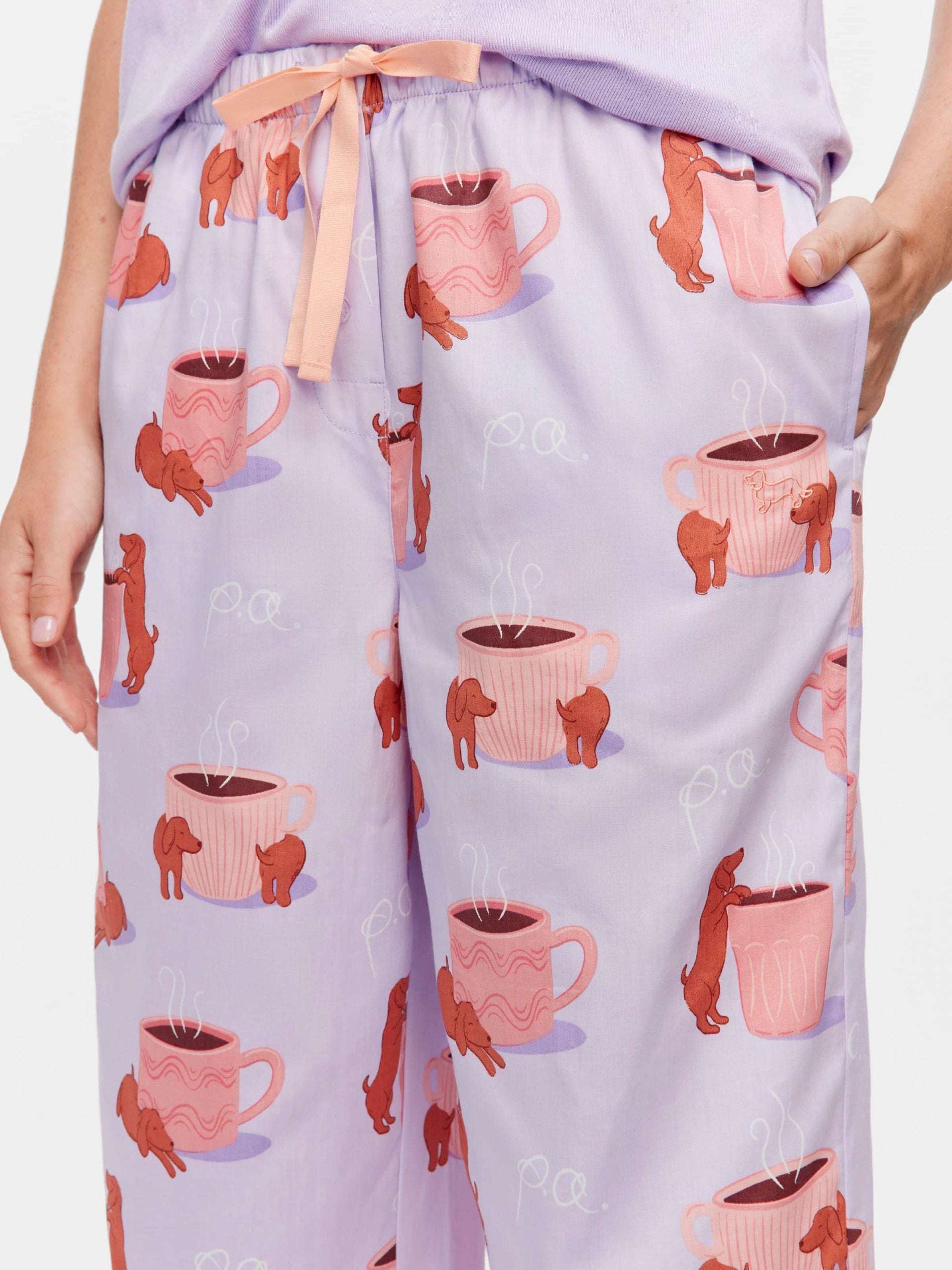 Daxie Loves Coffee Classic Pj Pant Multi
