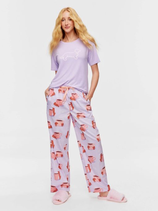 Daxie Loves Coffee Classic Pj Pant Multi