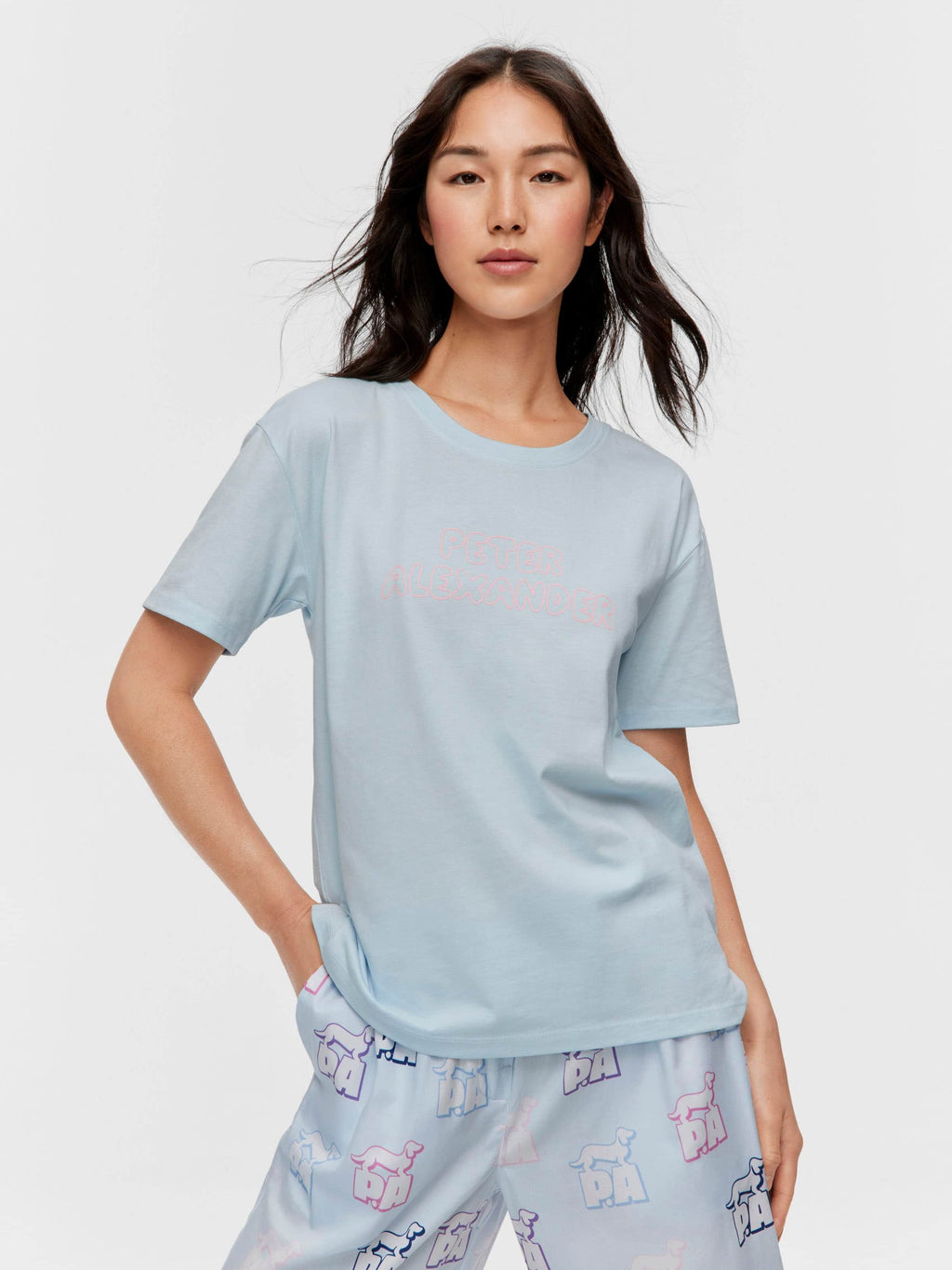 Blue Logo Tee paleblue