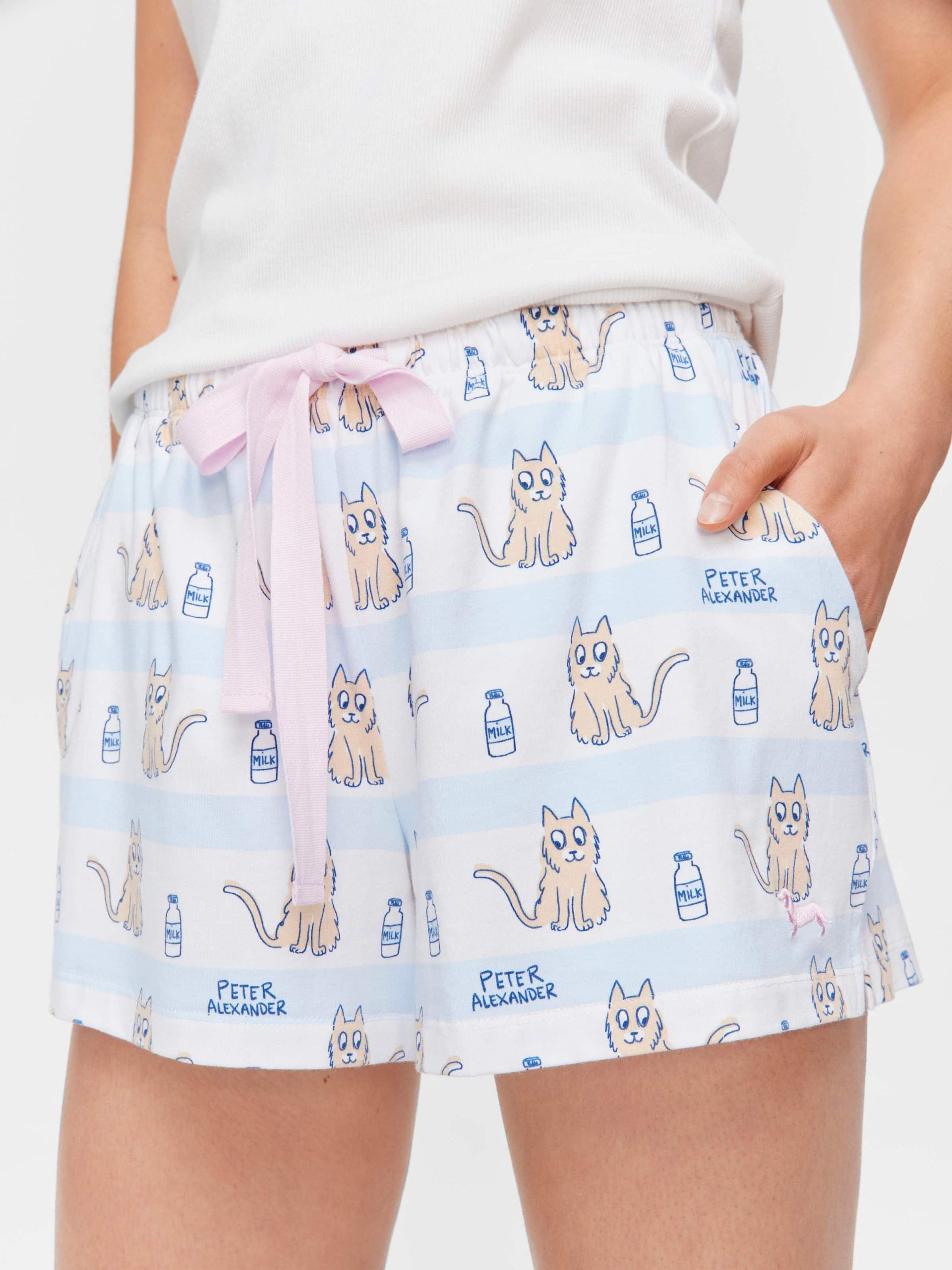 Cat Stripe Mini Short multi
