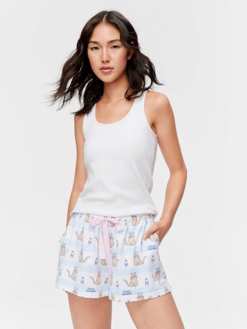 Cat Stripe Mini Short multi
