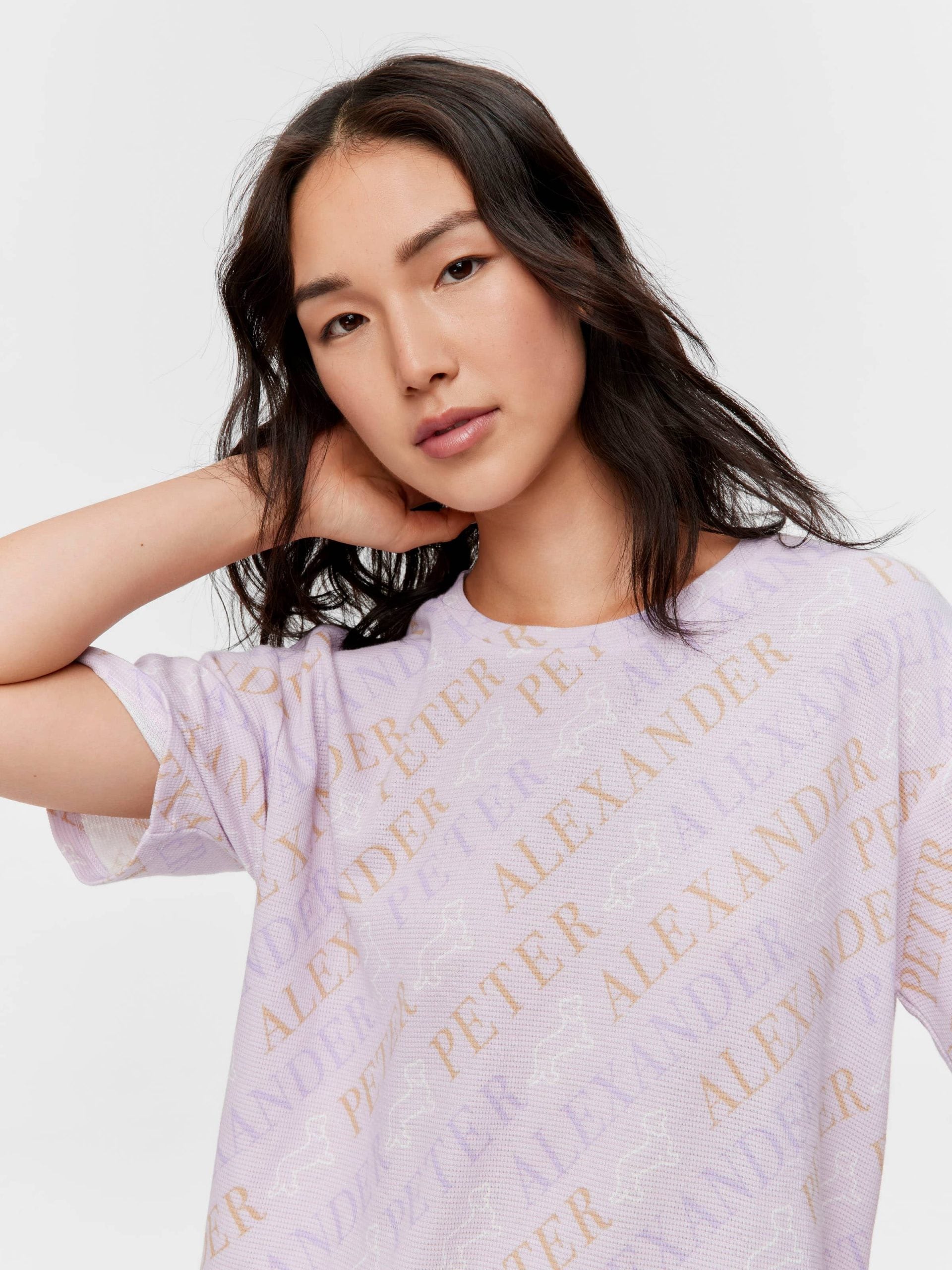 Waffle Logo Oversized Tee multi