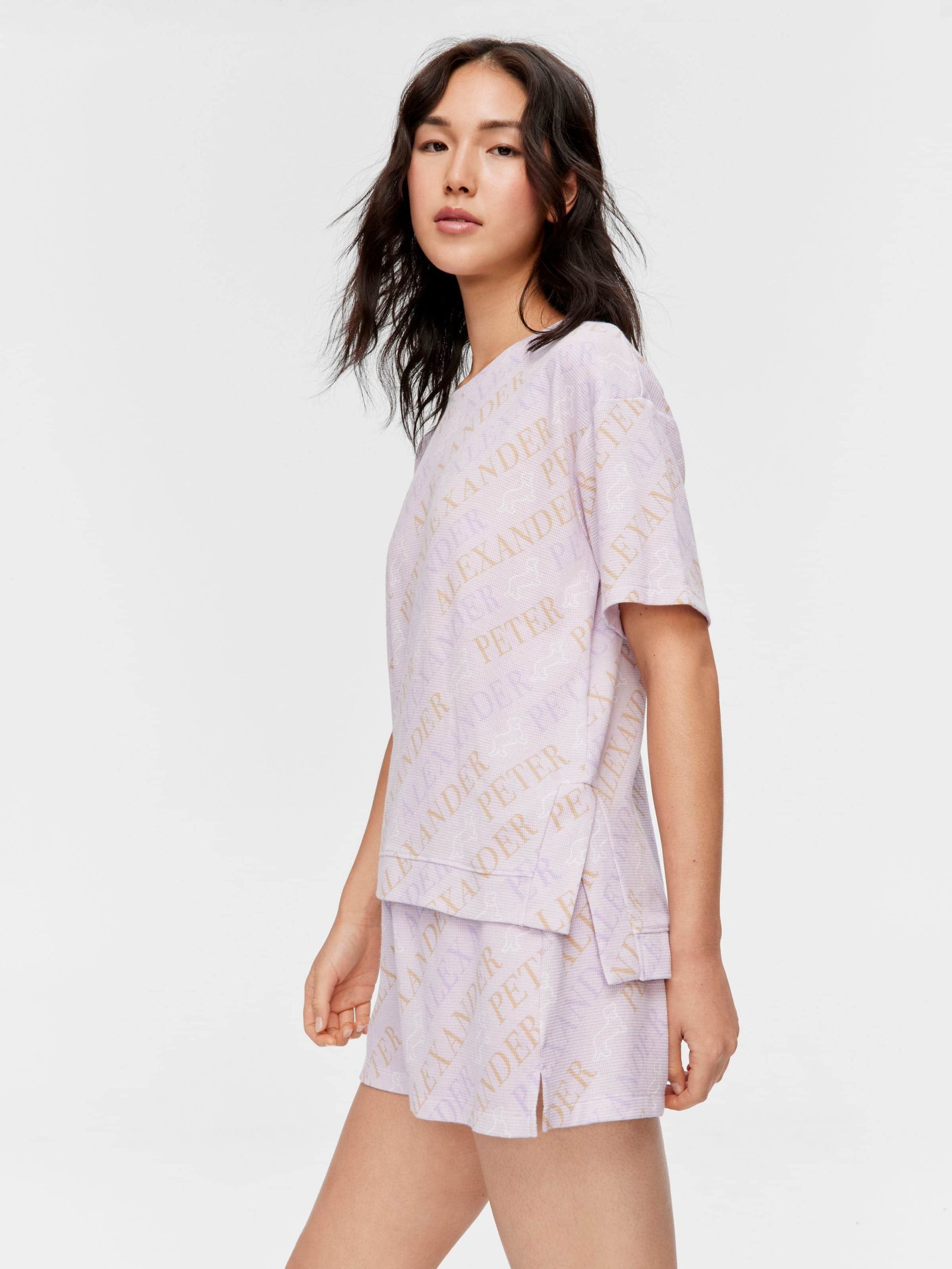 Waffle Logo Oversized Tee multi
