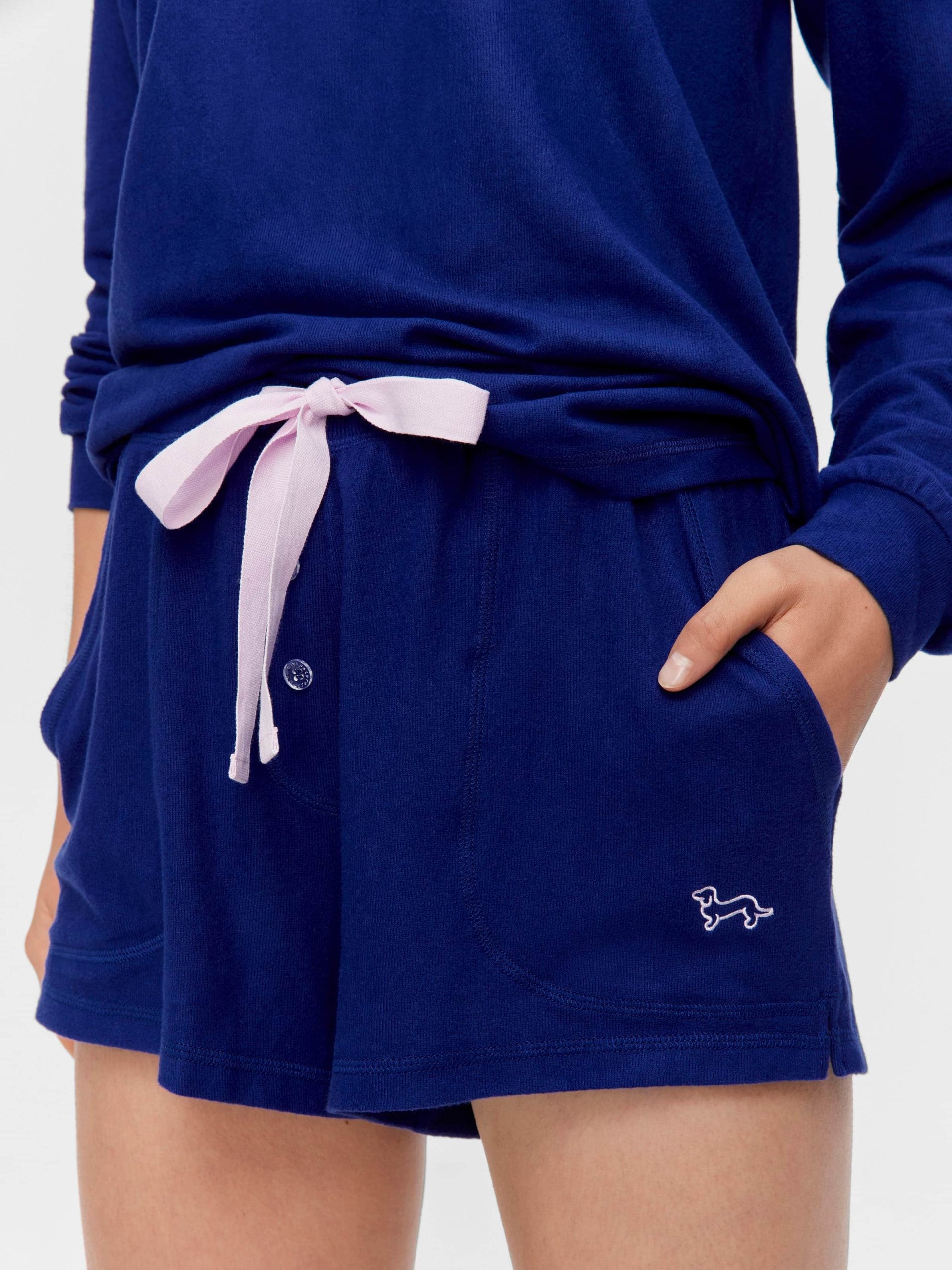 Navy Plush Mini Short navy
