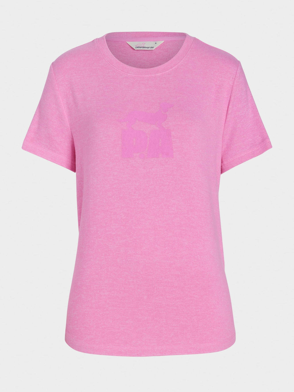 Fuzzy Logo Tee pink