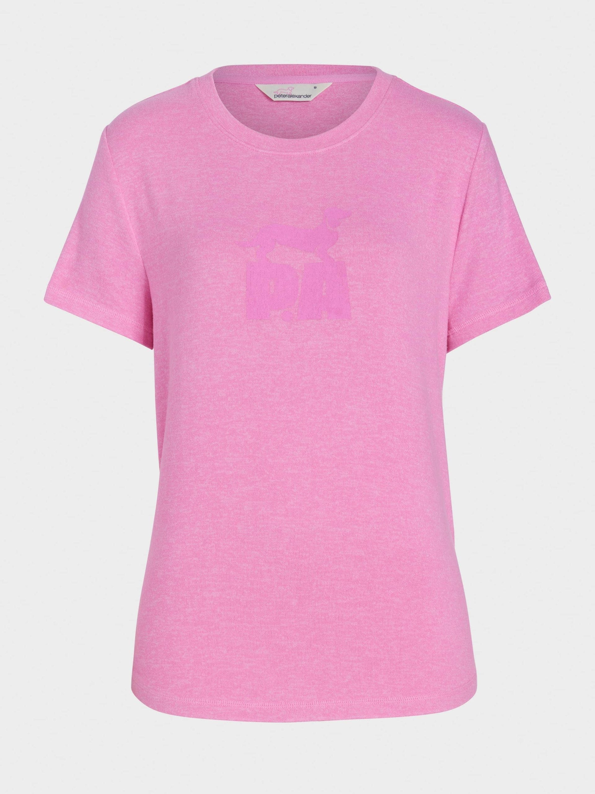 Fuzzy Logo Tee pink