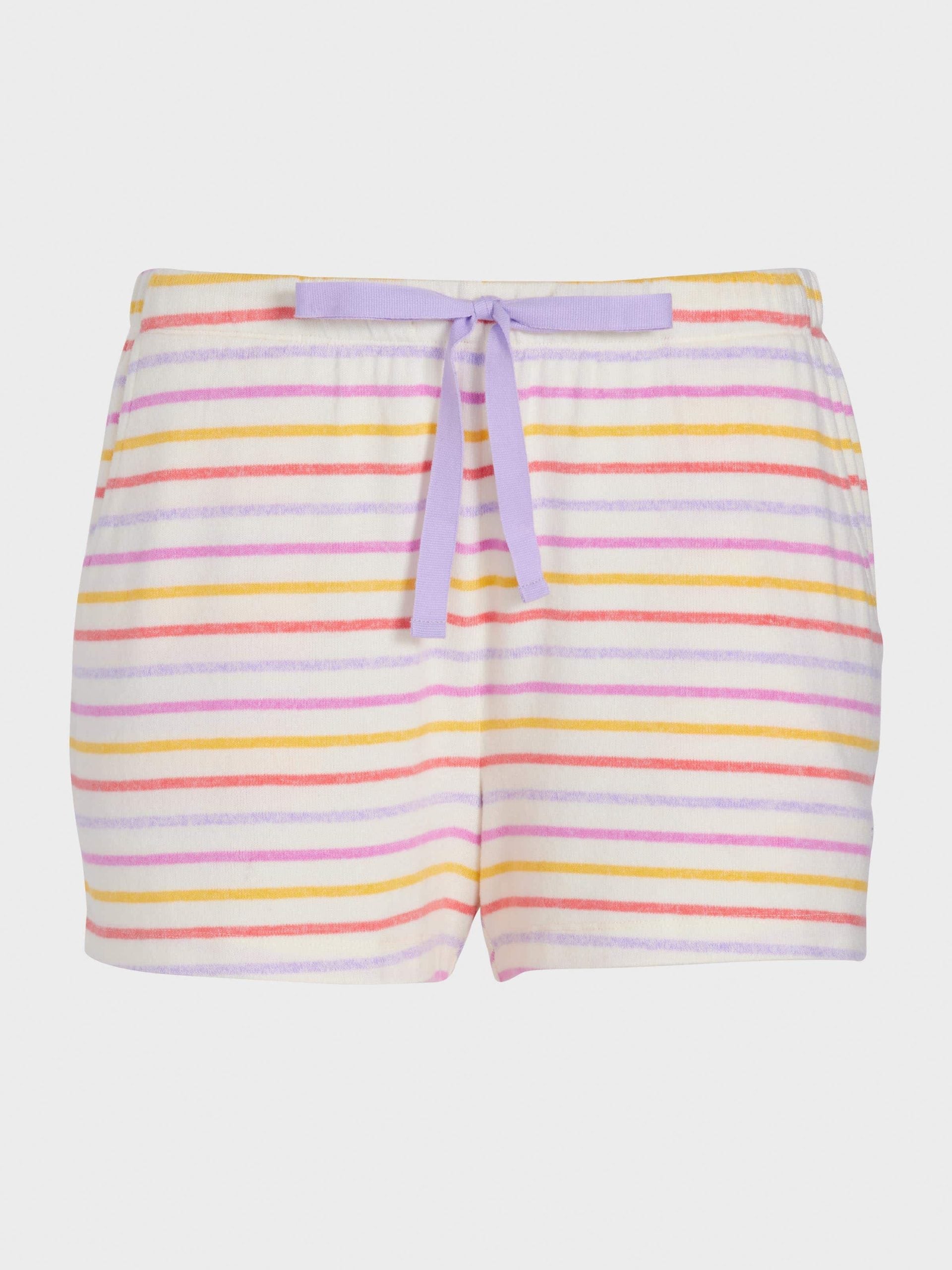 Fuzzy Stripe Mini Short multi