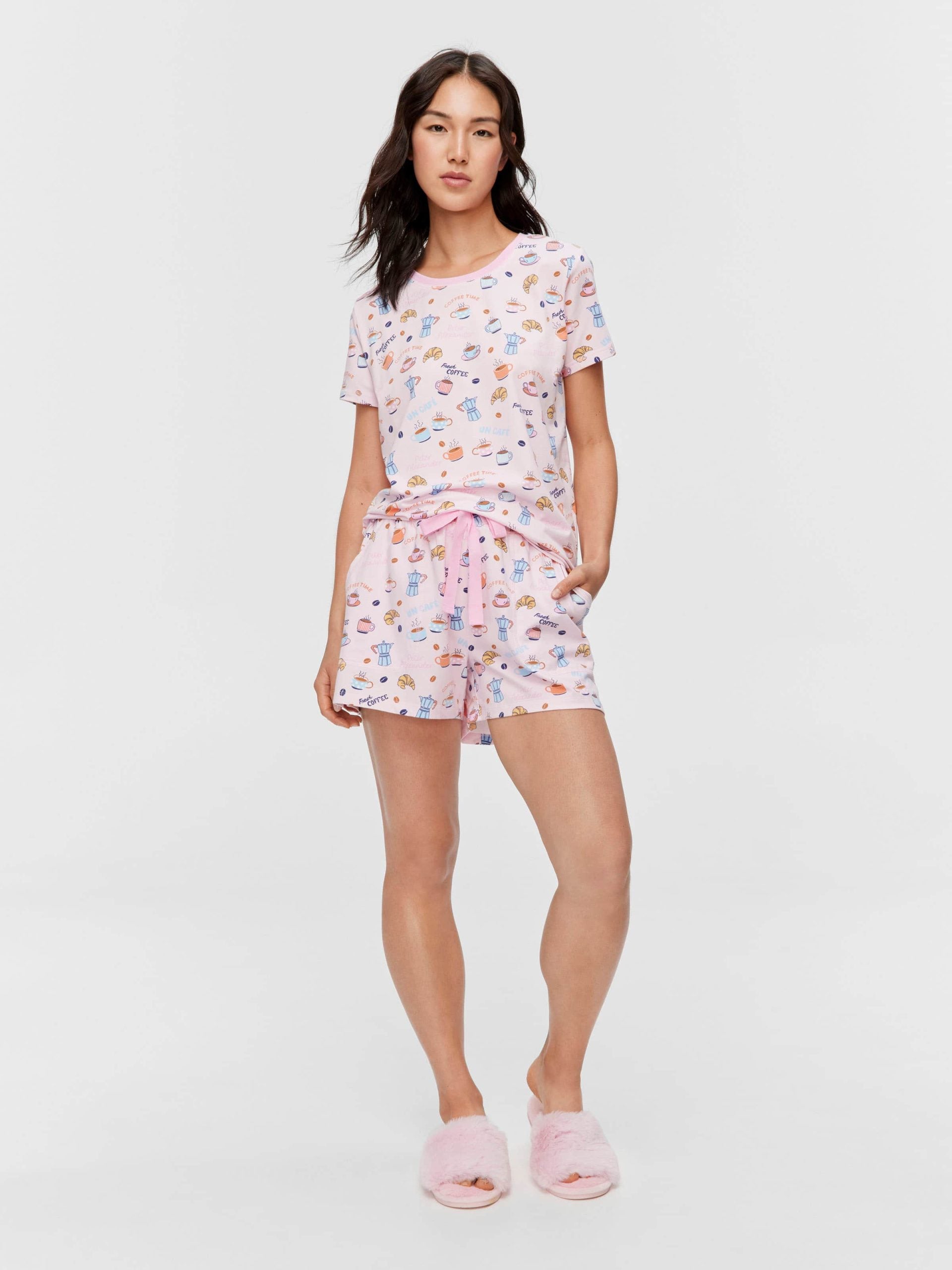 Breakfast Shortie Pj Set multi