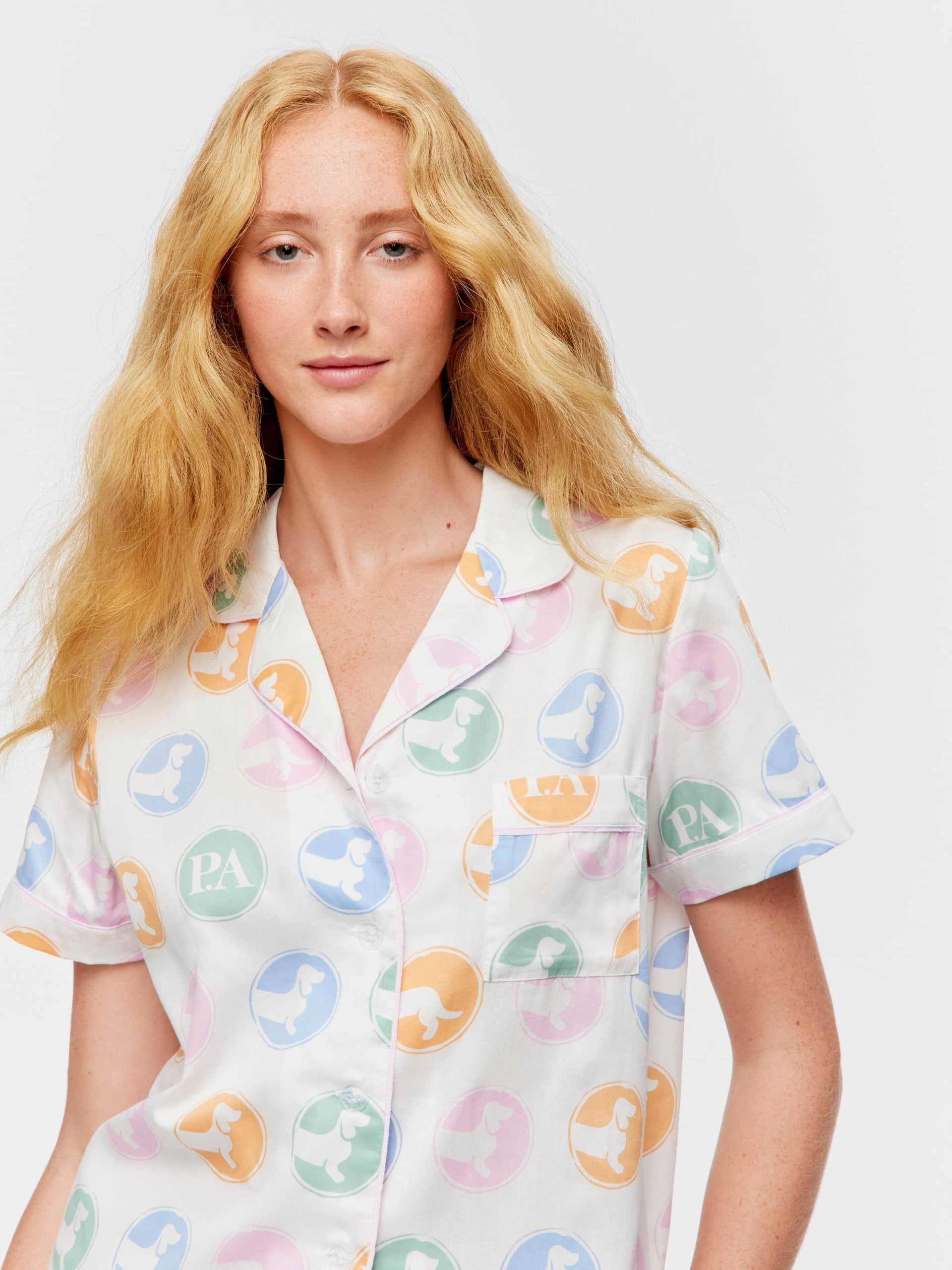 Penny Spot Short Sleeve & Pant Pj Set multi