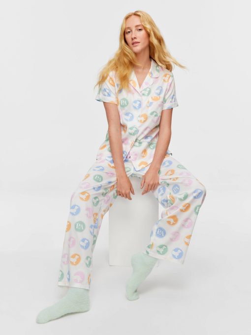 Penny Spot Short Sleeve & Pant Pj Set multi