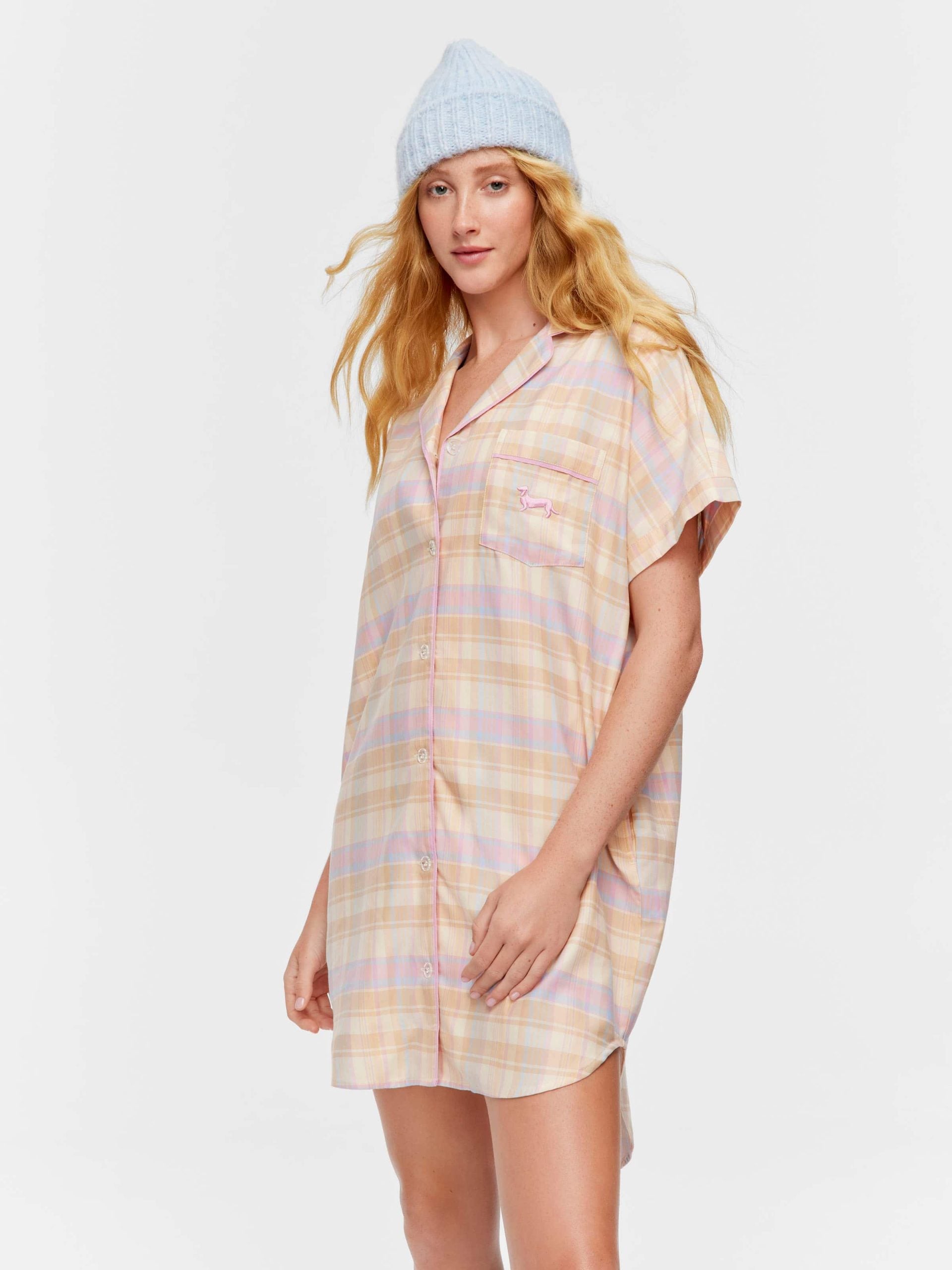 Toffee Check Nightshirt multi