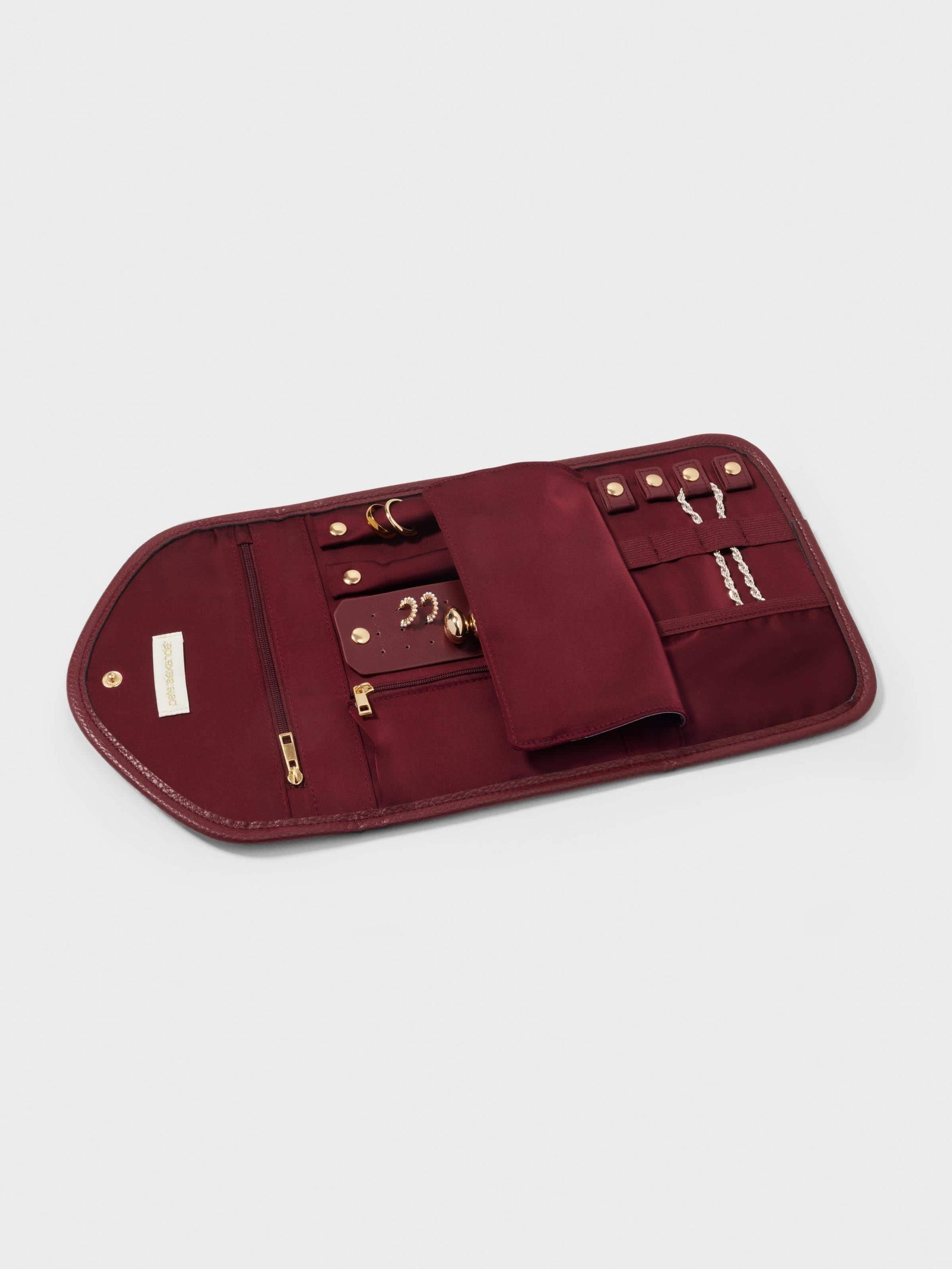 Burgundy Jewellery Wallet burgundy