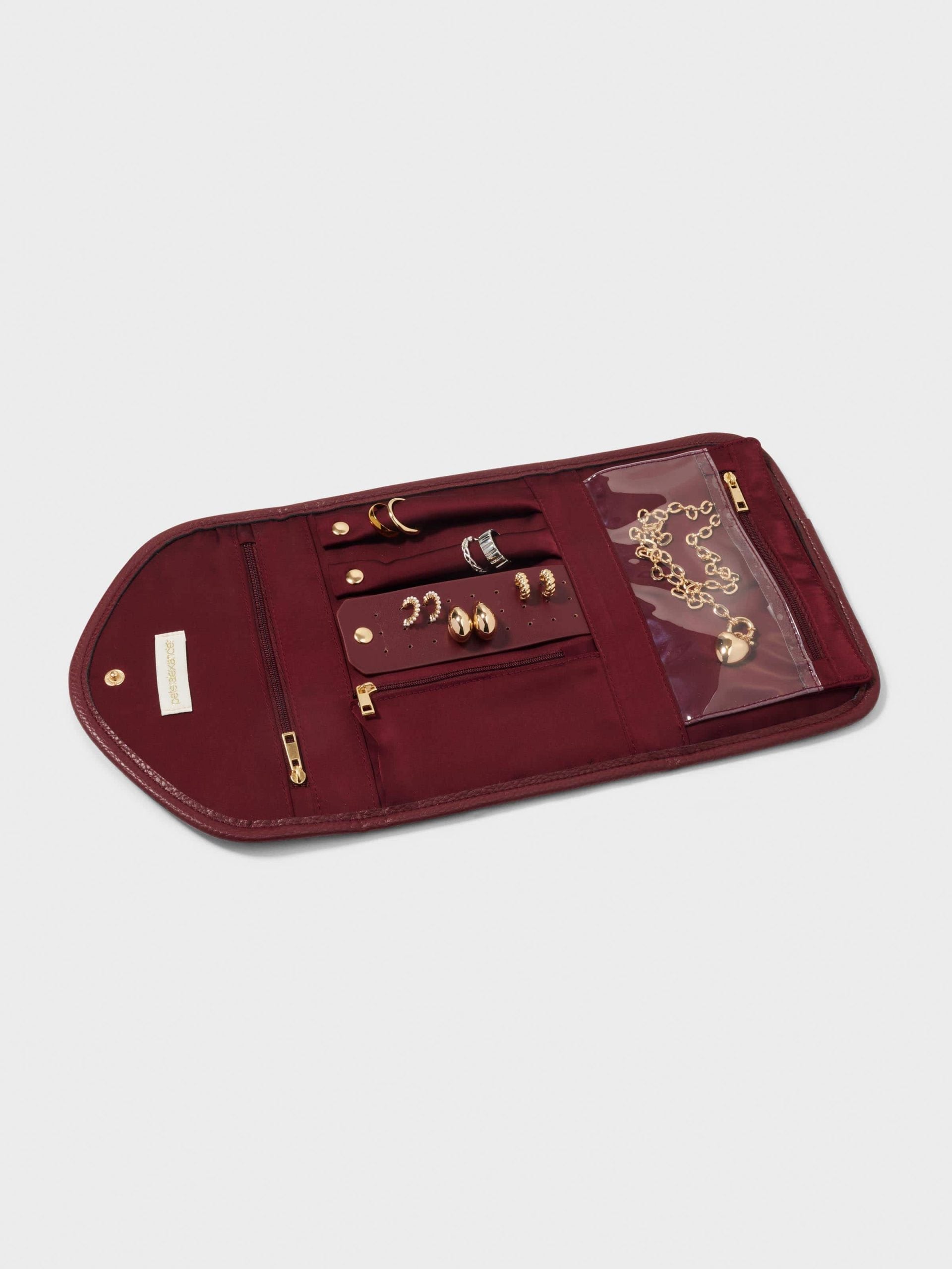 Burgundy Jewellery Wallet burgundy