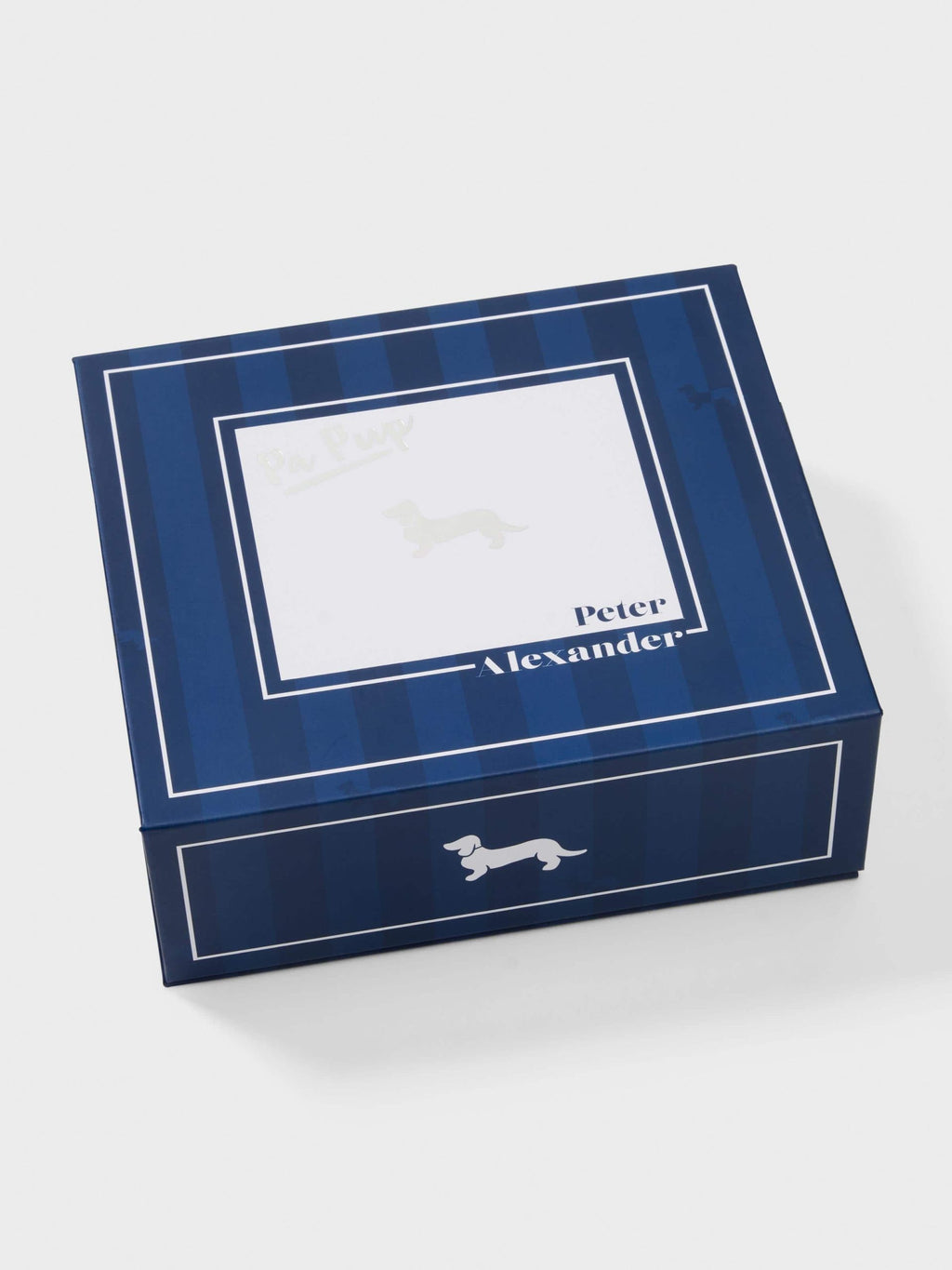 Navy Stripe Satin Doggie Shirt Navy