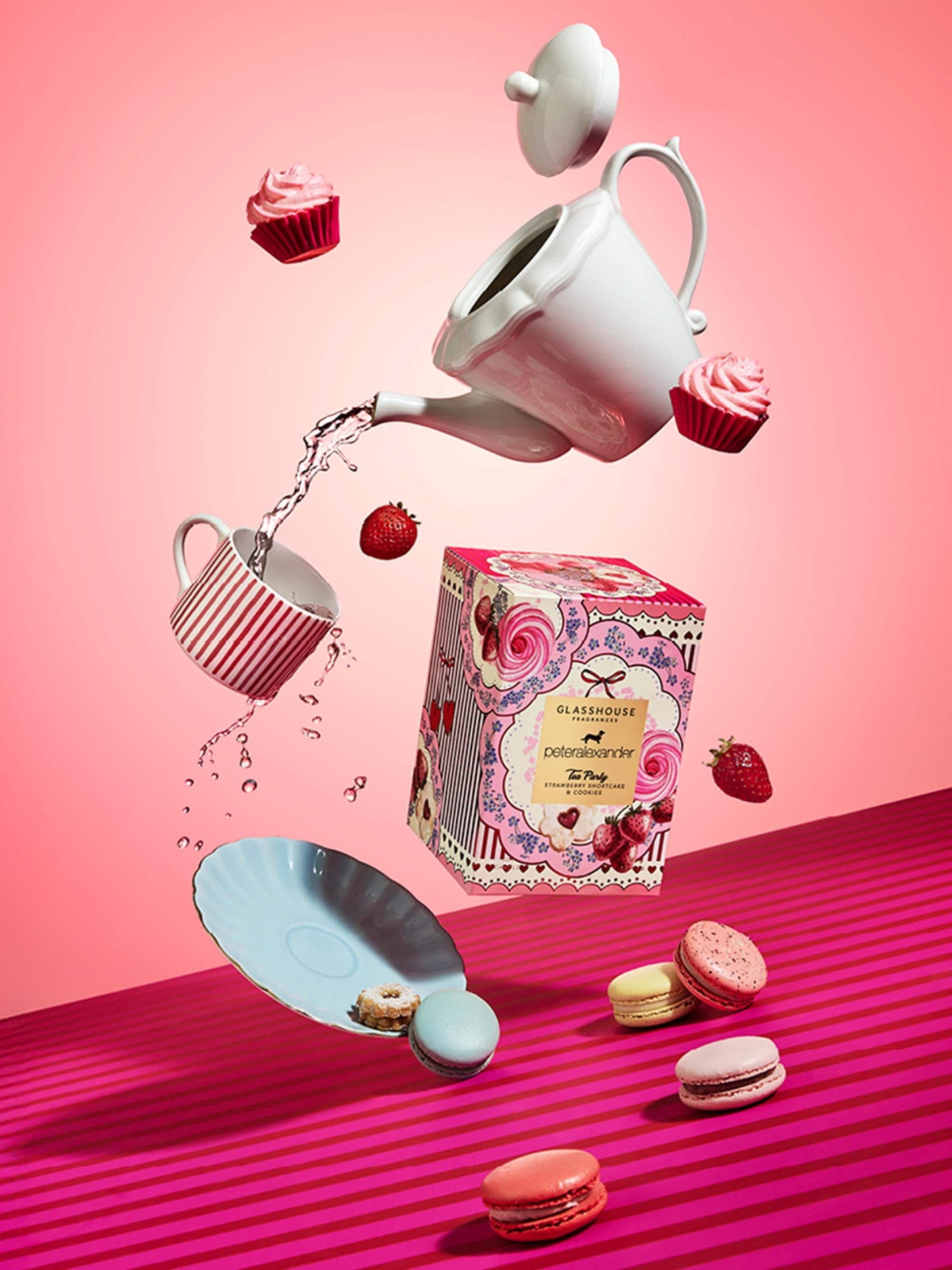 Glasshouse Fragrances Limited Edition Tea Party 380G Candle multi