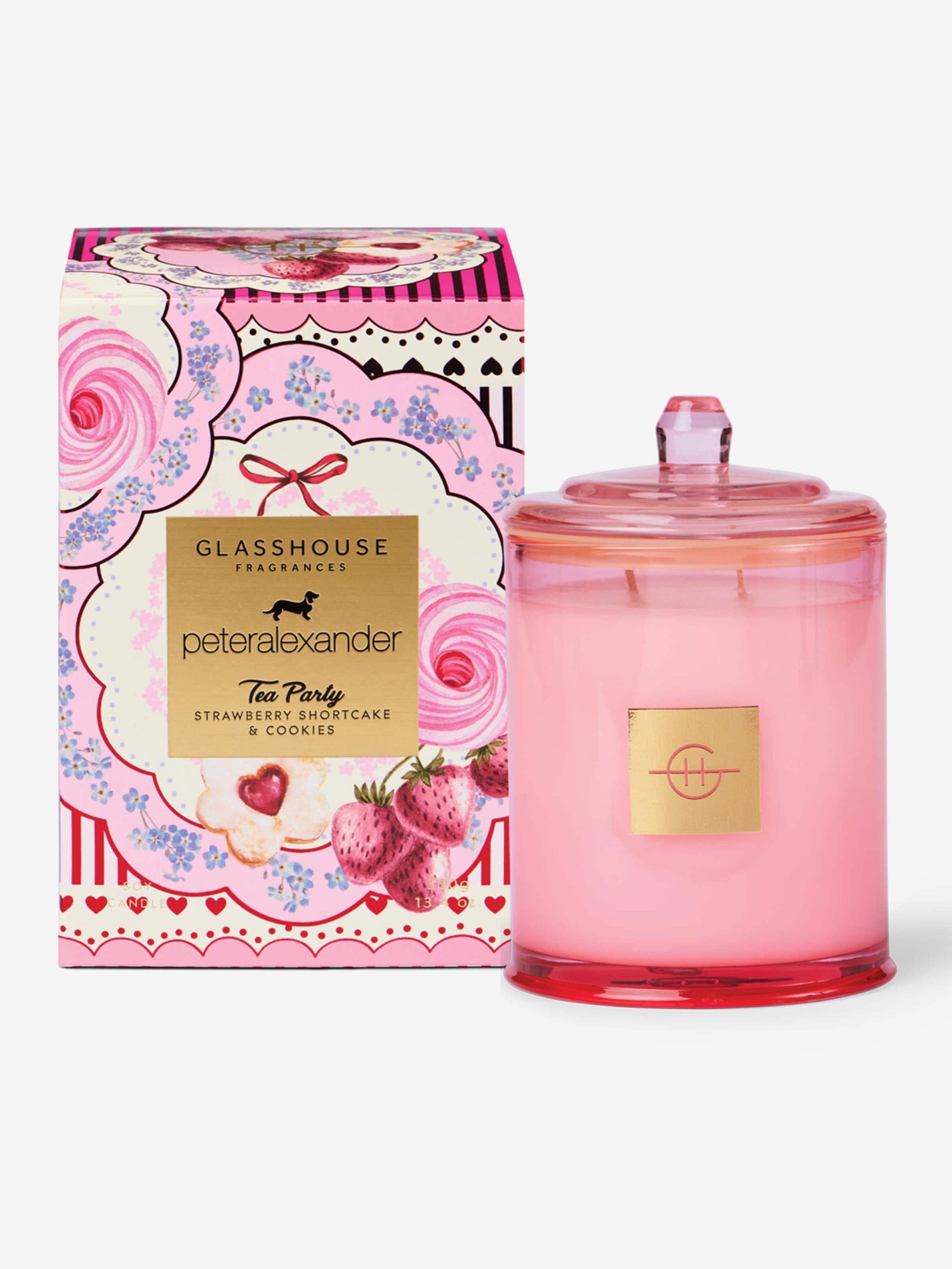 Glasshouse Fragrances Limited Edition Tea Party 380G Candle multi
