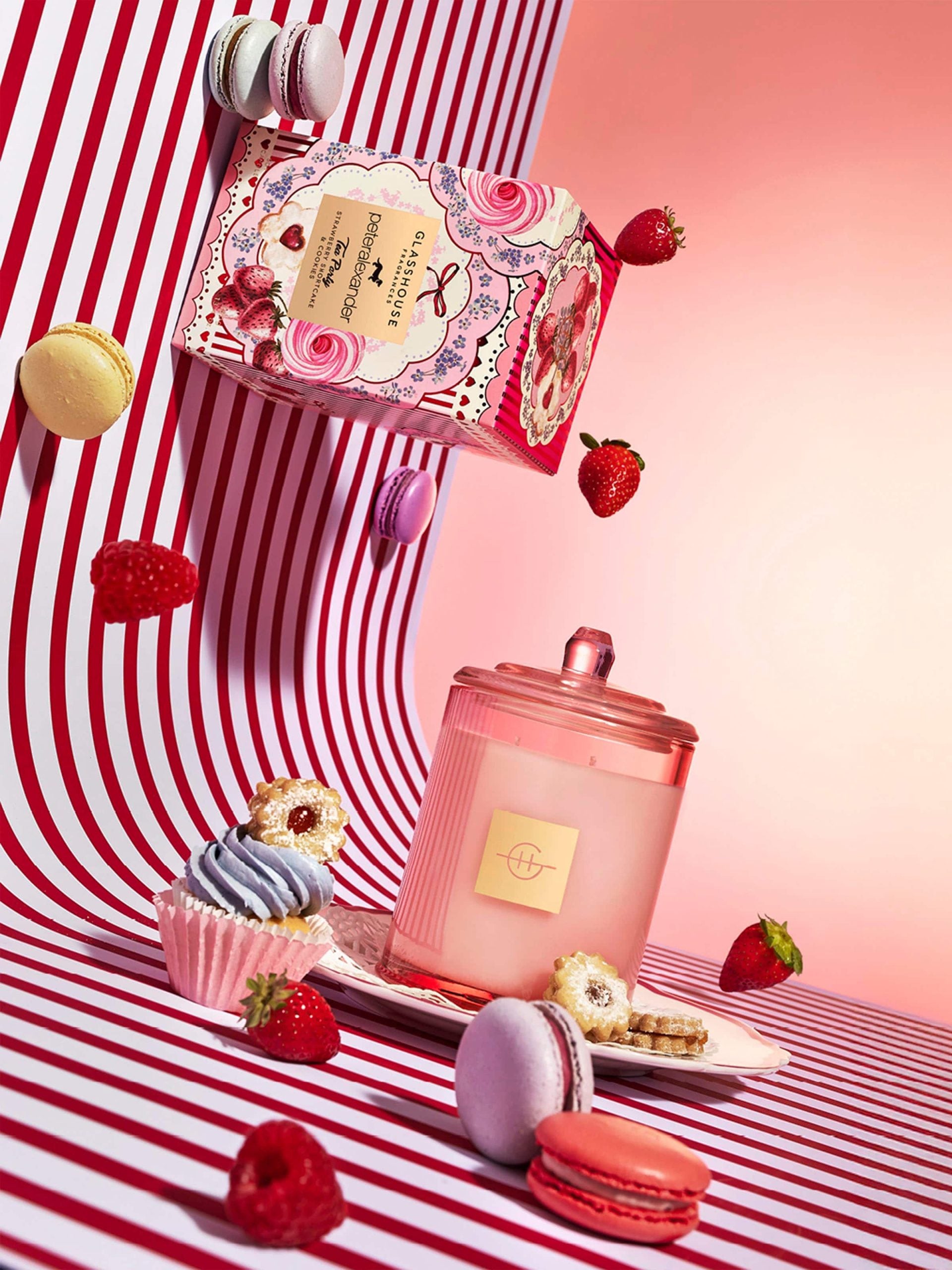 Glasshouse Fragrances Limited Edition Tea Party 380G Candle multi