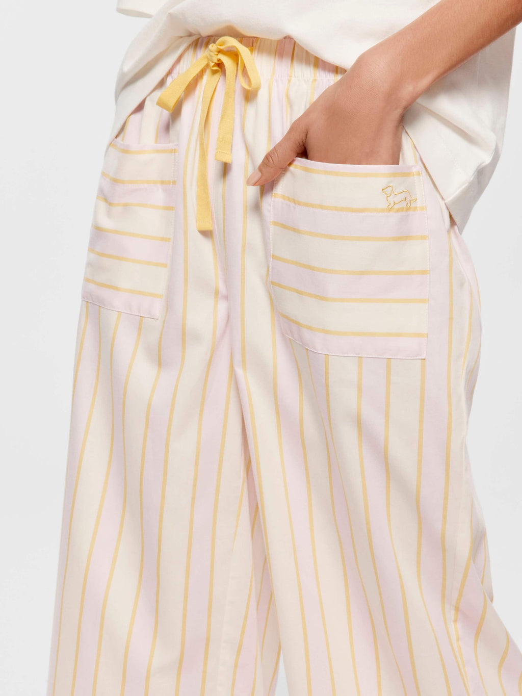 Yellow Stripe 3/4 Pj Pant multi