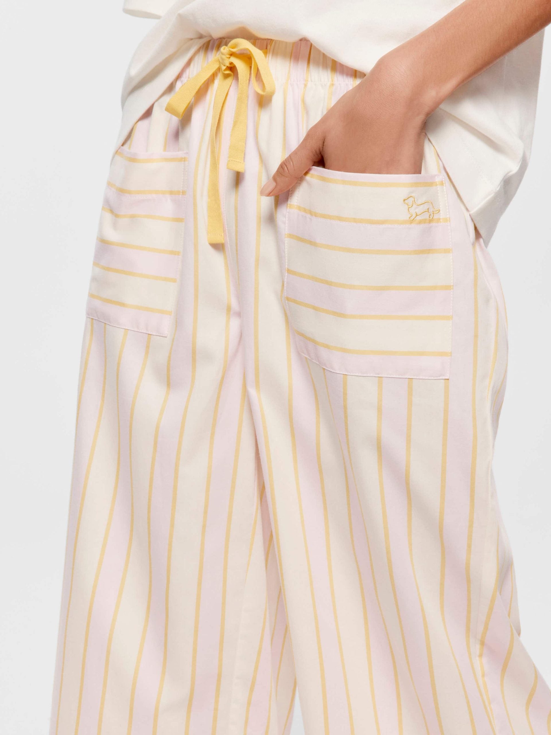 Yellow Stripe 3/4 Pj Pant multi