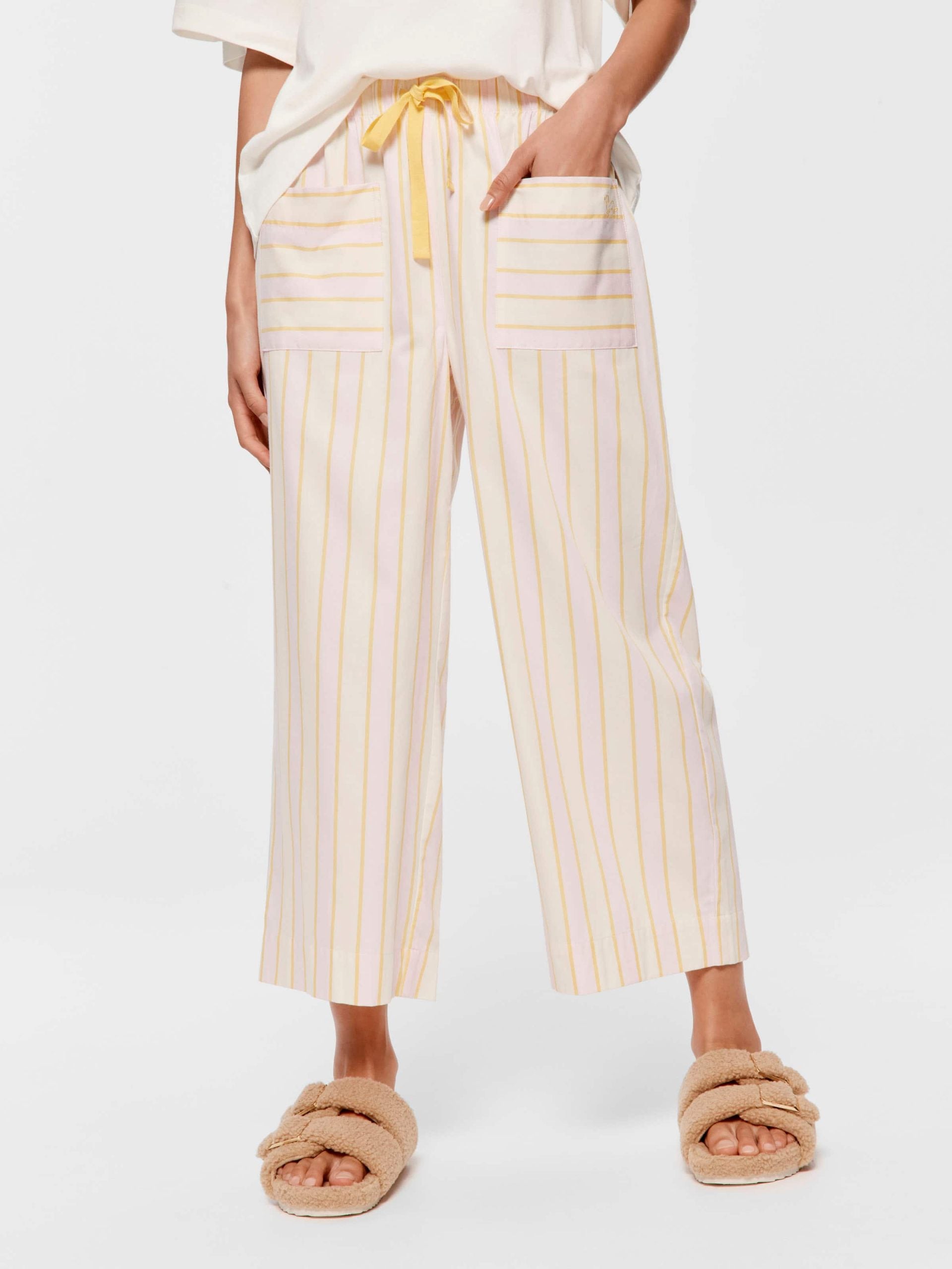 Yellow Stripe 3/4 Pj Pant multi
