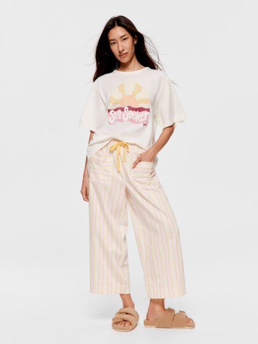 Yellow Stripe 3/4 Pj Pant multi