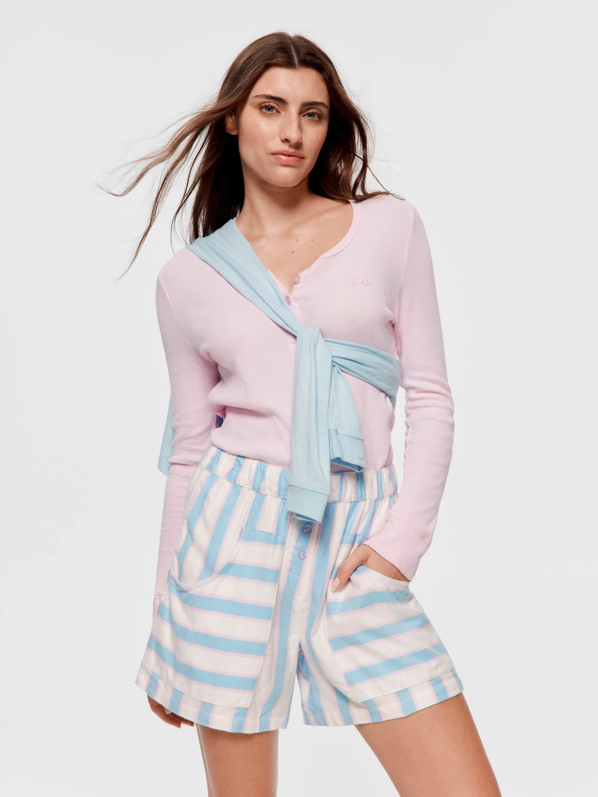 Blue Stripe Long Boxer Short multi