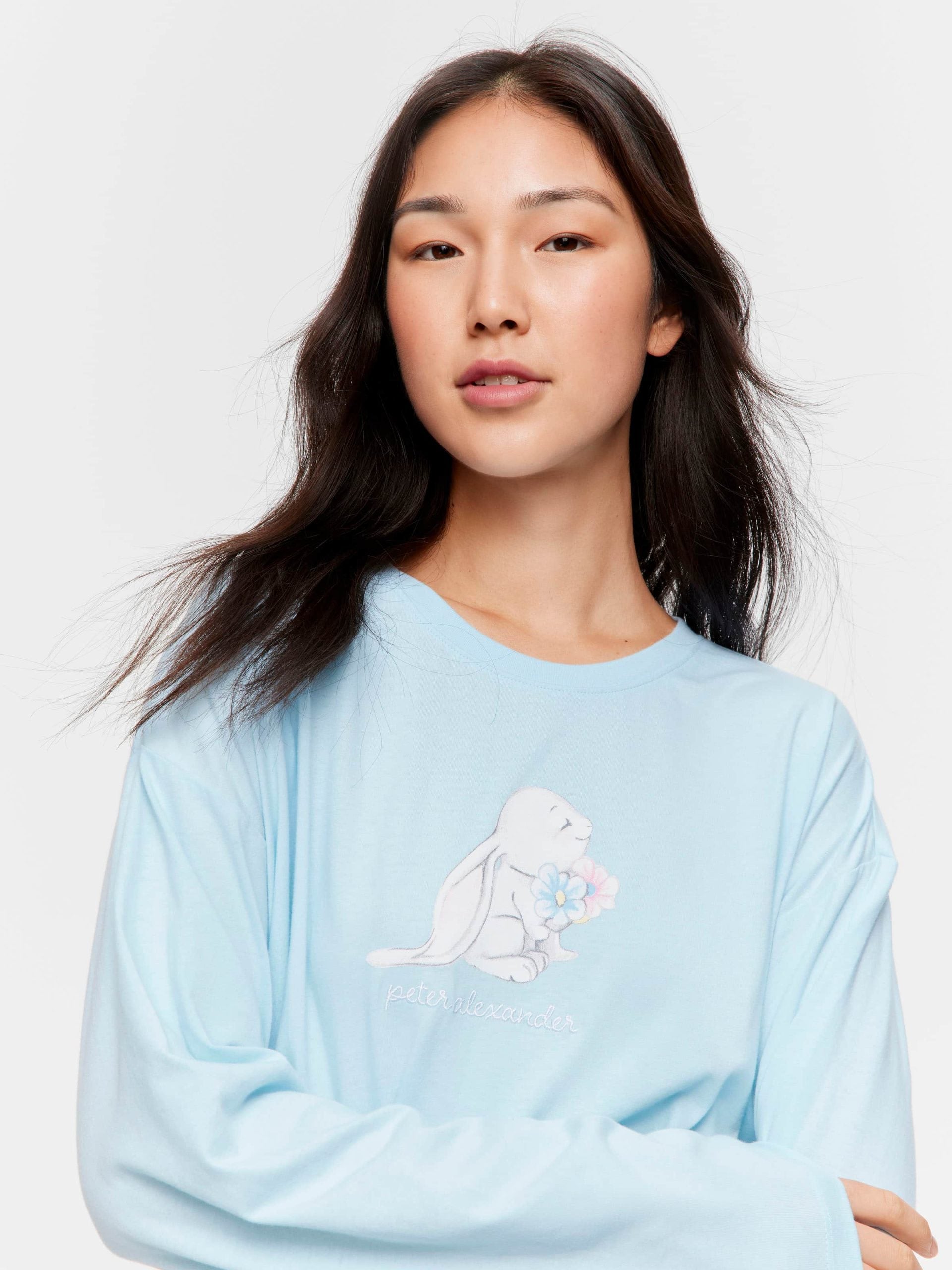 Bunny Long Sleeve Top blue
