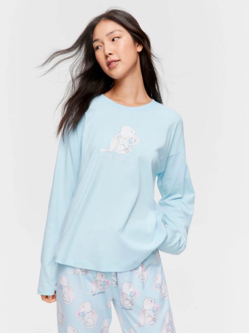 Bunny Long Sleeve Top blue