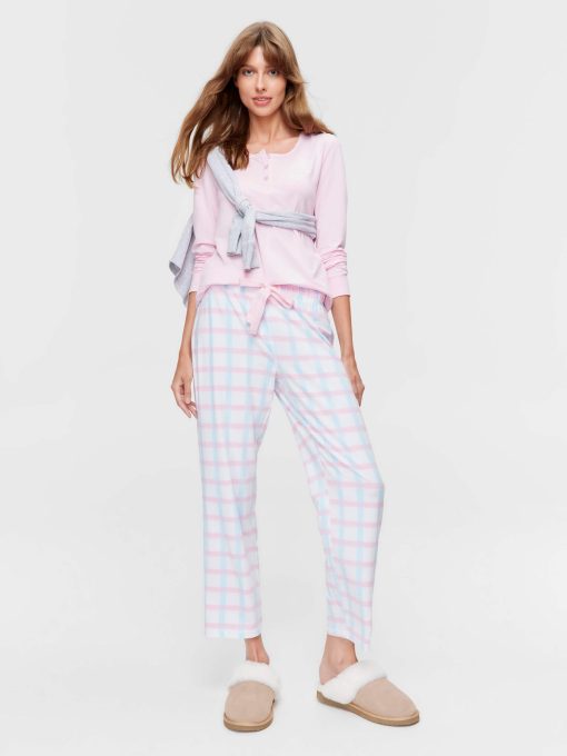Check Straight Leg Pj Pant multi