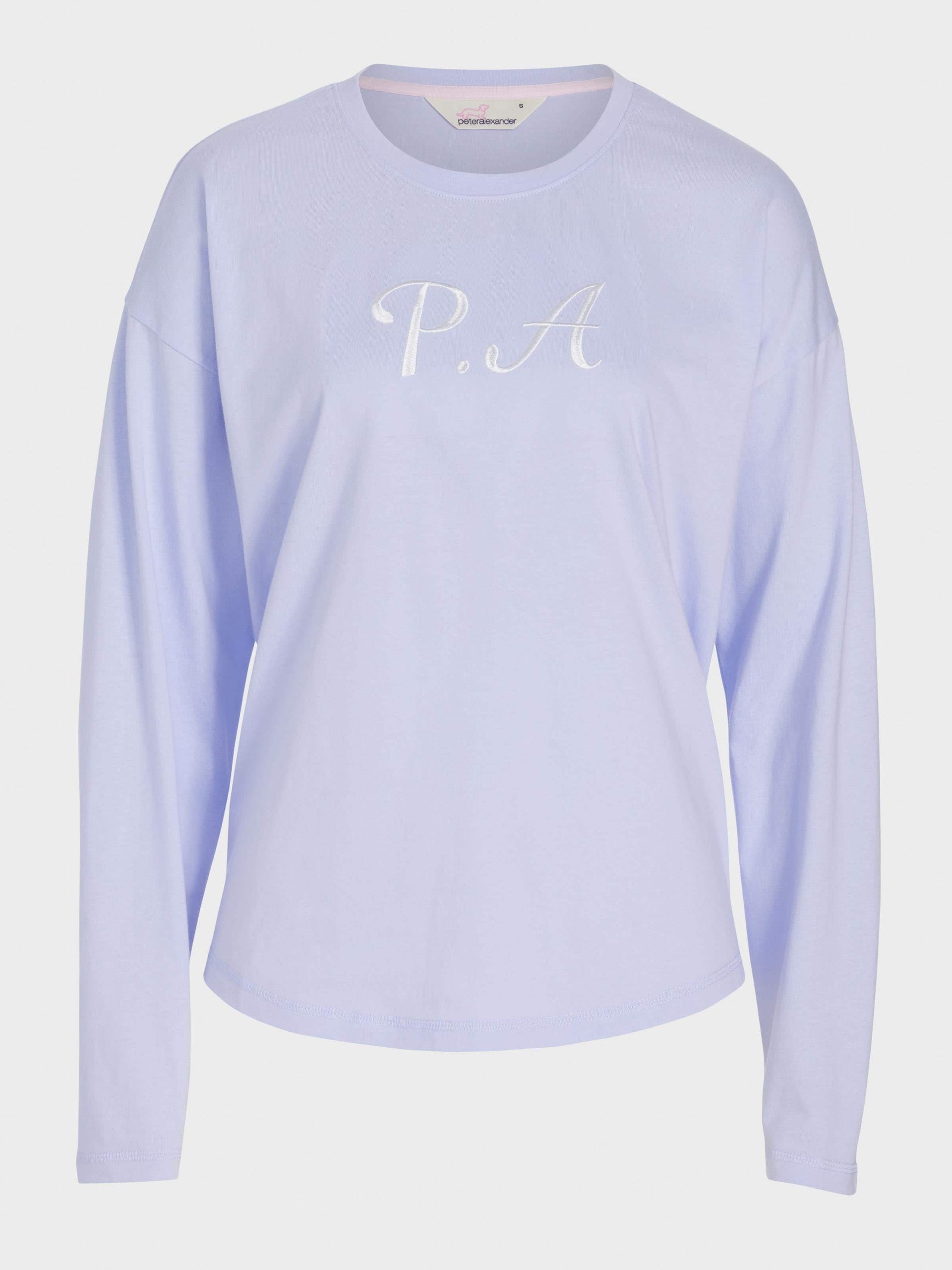 Lilac P.A. Logo Long Sleeve Top lilac