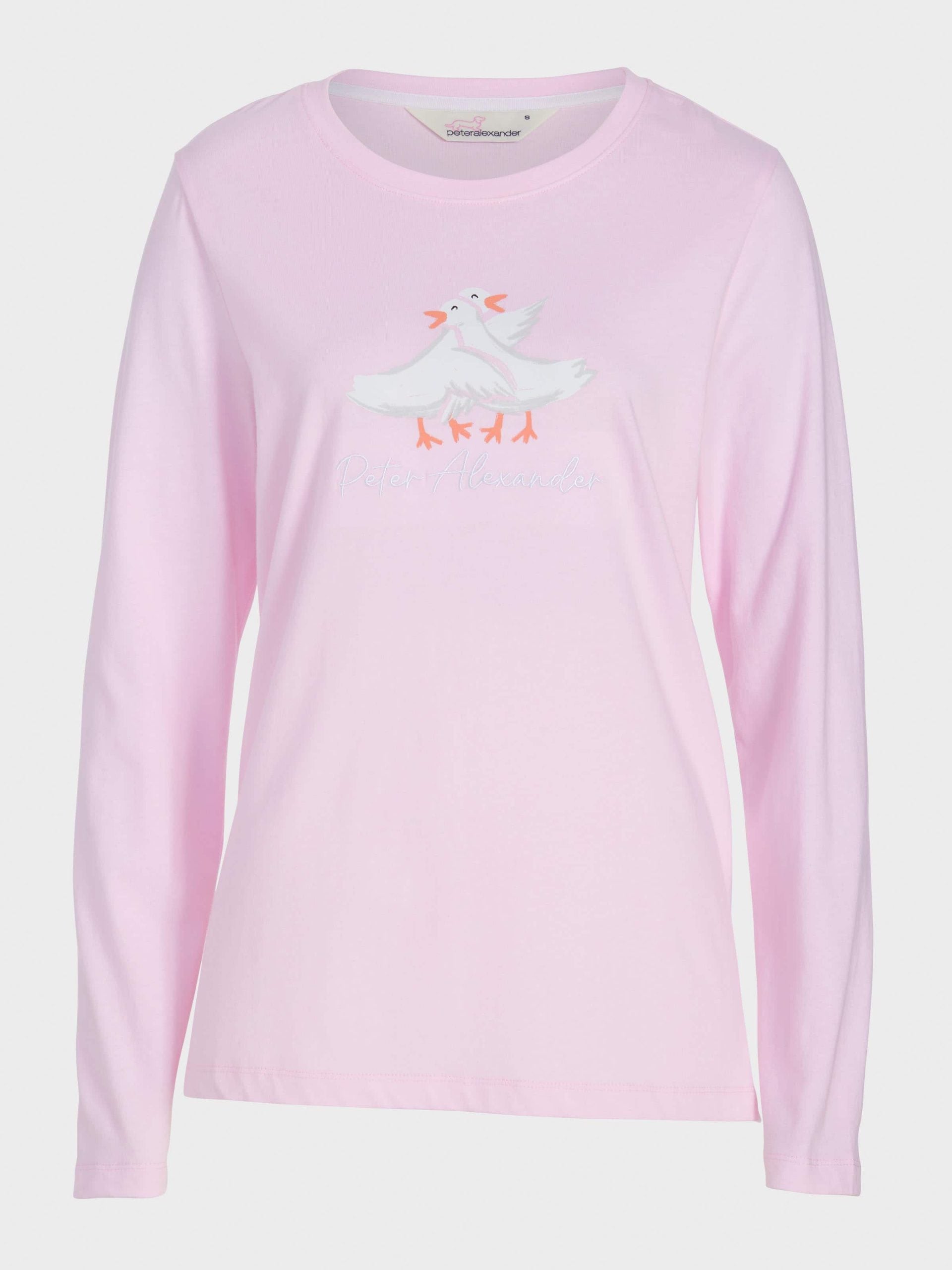 Geese Long Sleeve Top pink