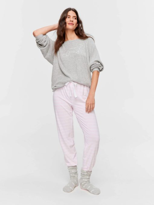 Pink Stripe Easy Pj Pant multi