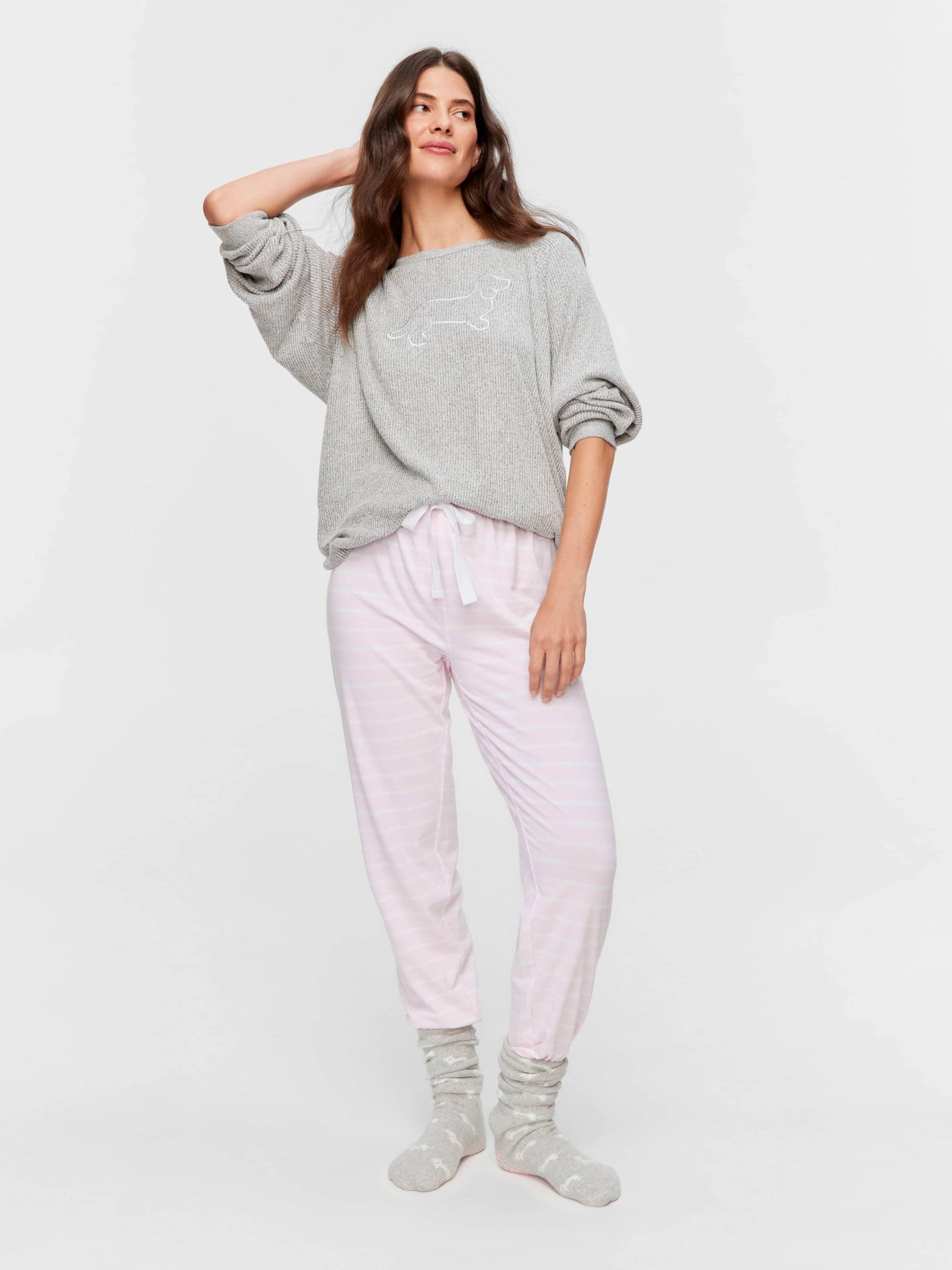 Pink Stripe Easy Pj Pant multi