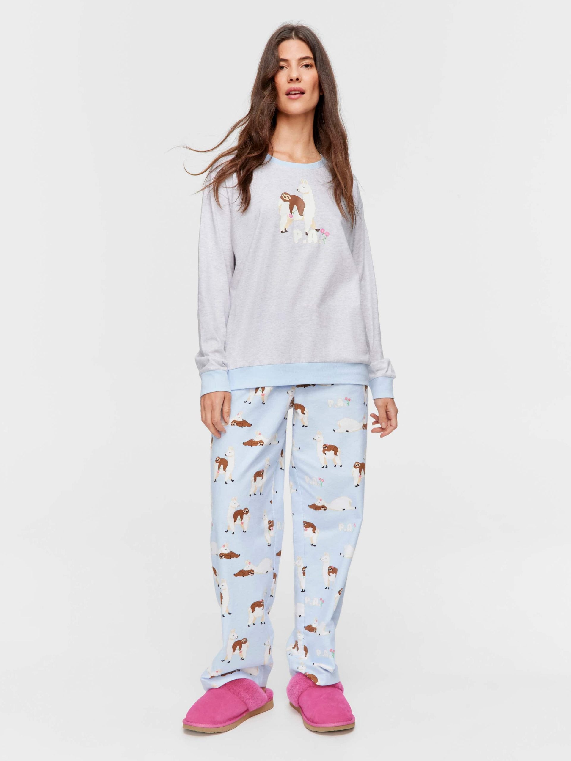 Llama Sloth Sweater greymarle