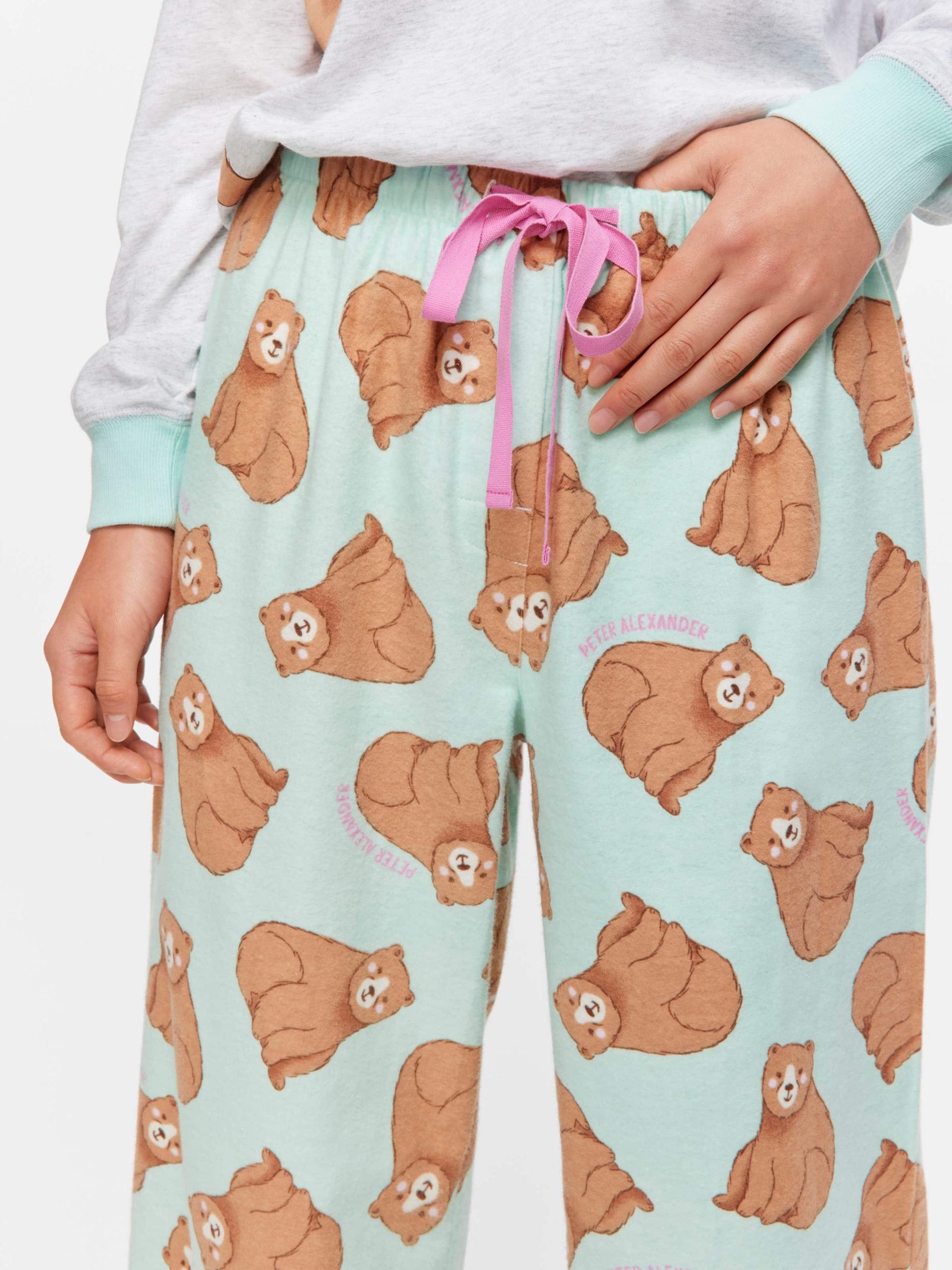 Bear Flannelette Classic Pj Pant multi